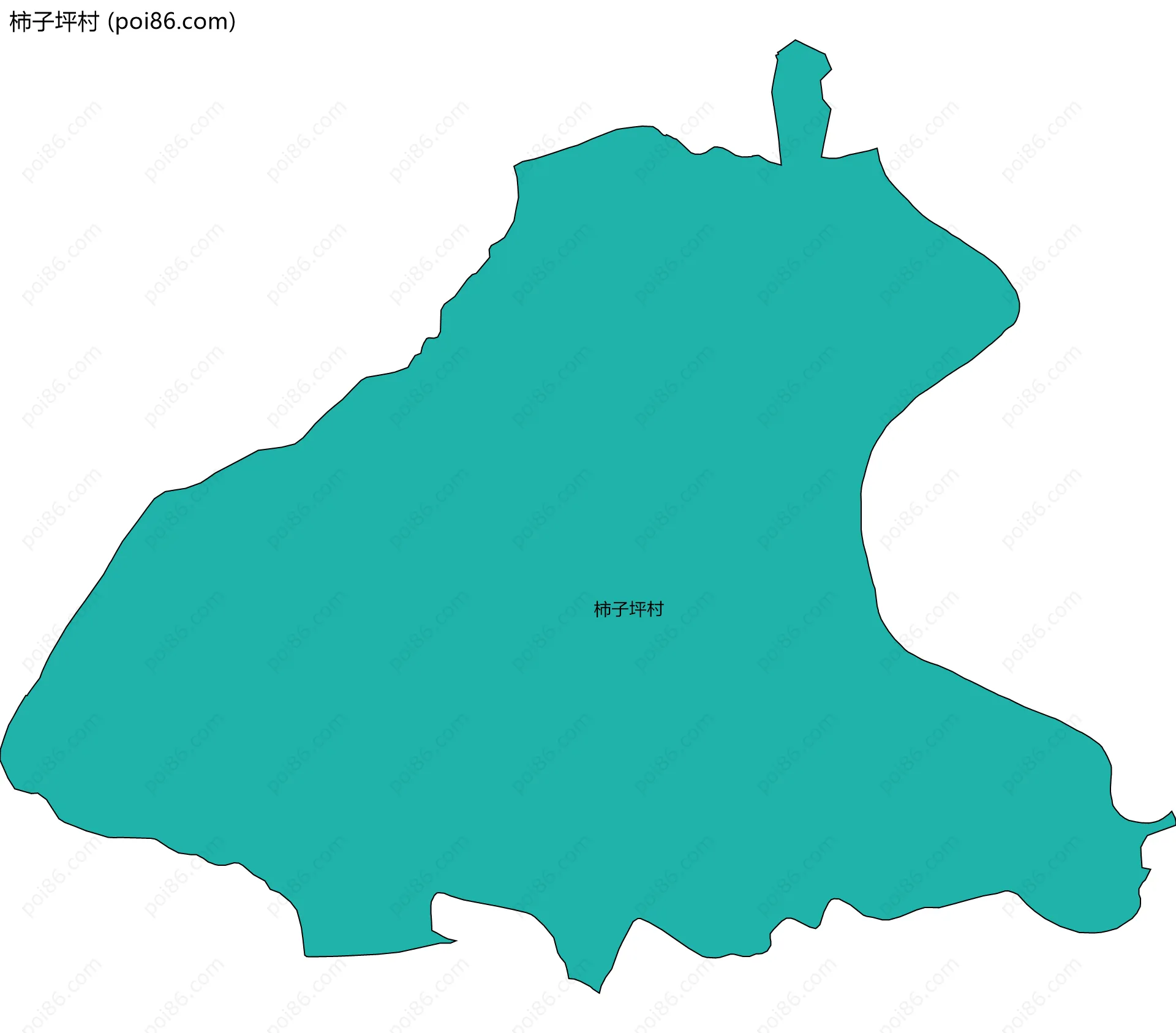 柿子坪村边界地图