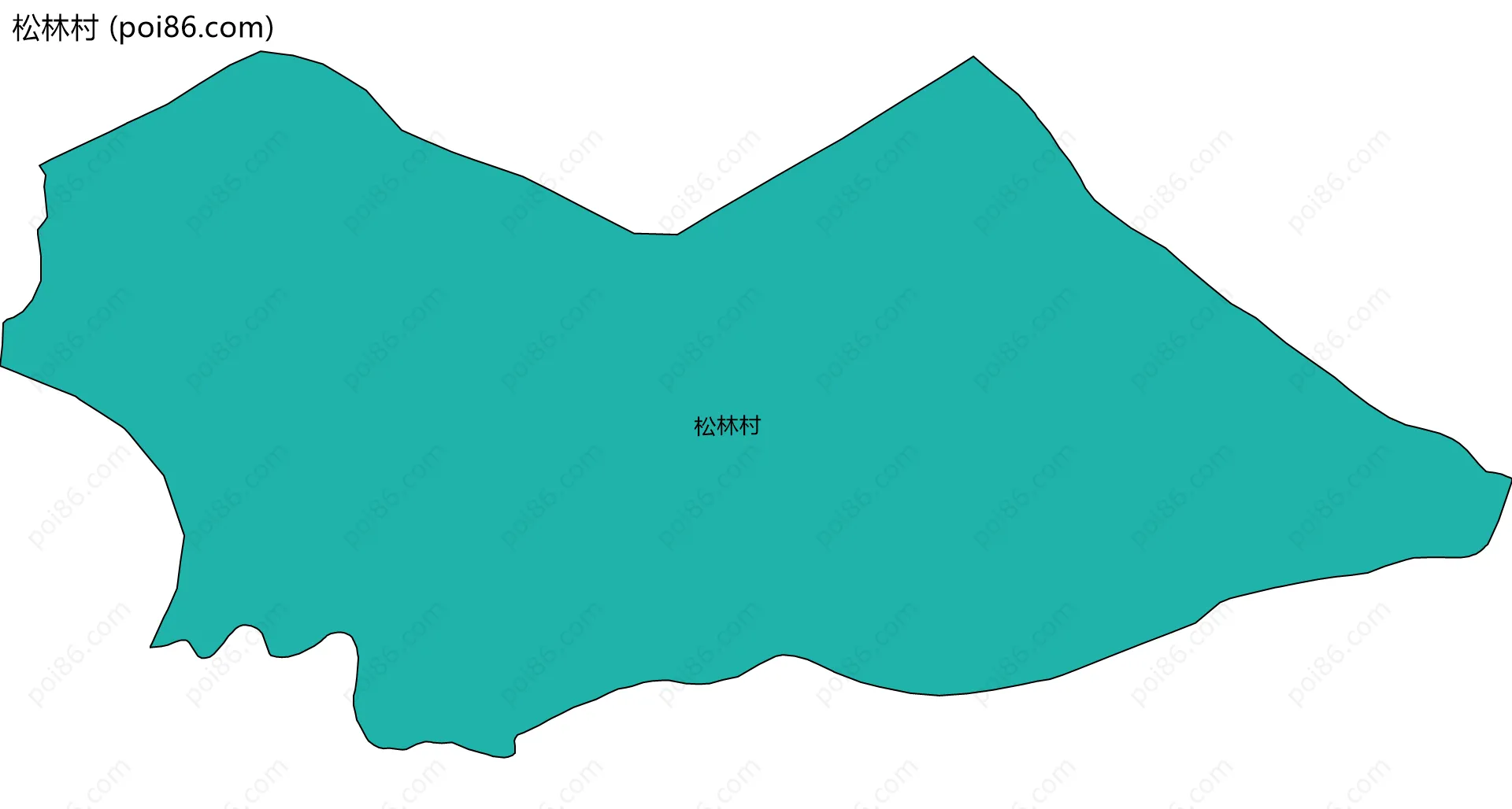 松林村边界地图