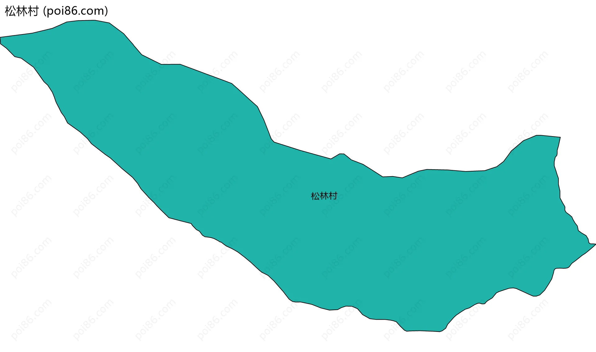 松林村边界地图