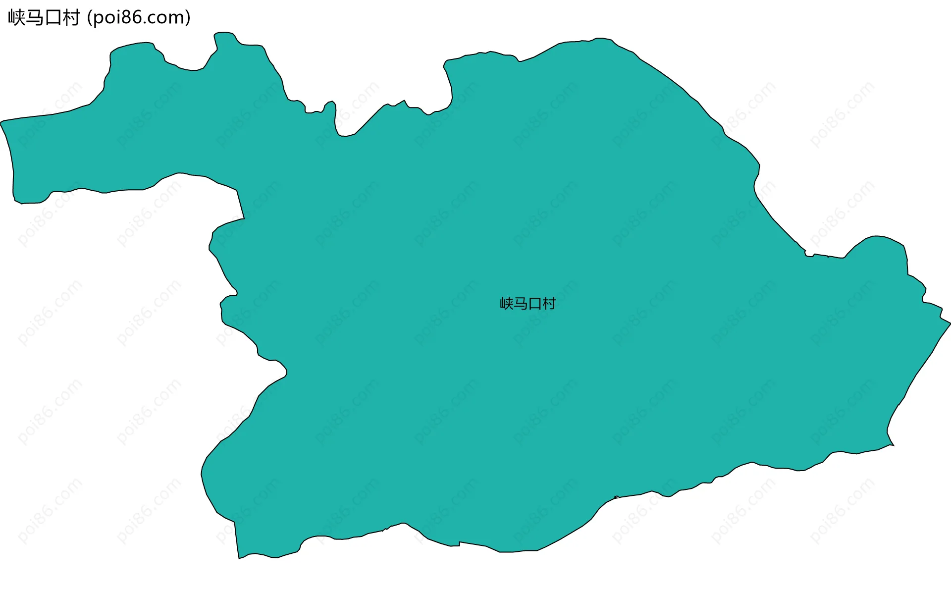 峡马口村边界地图