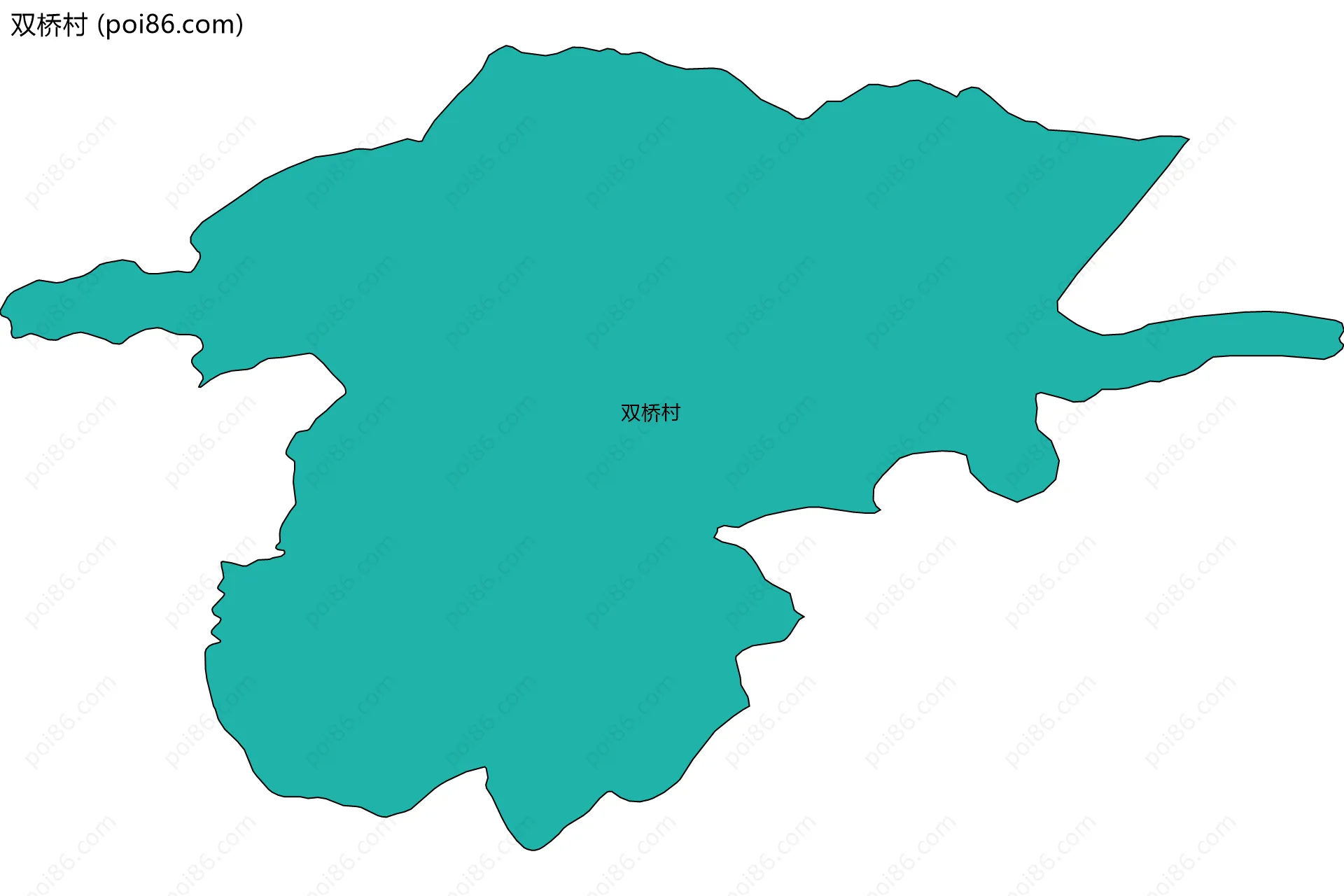 双桥村边界地图
