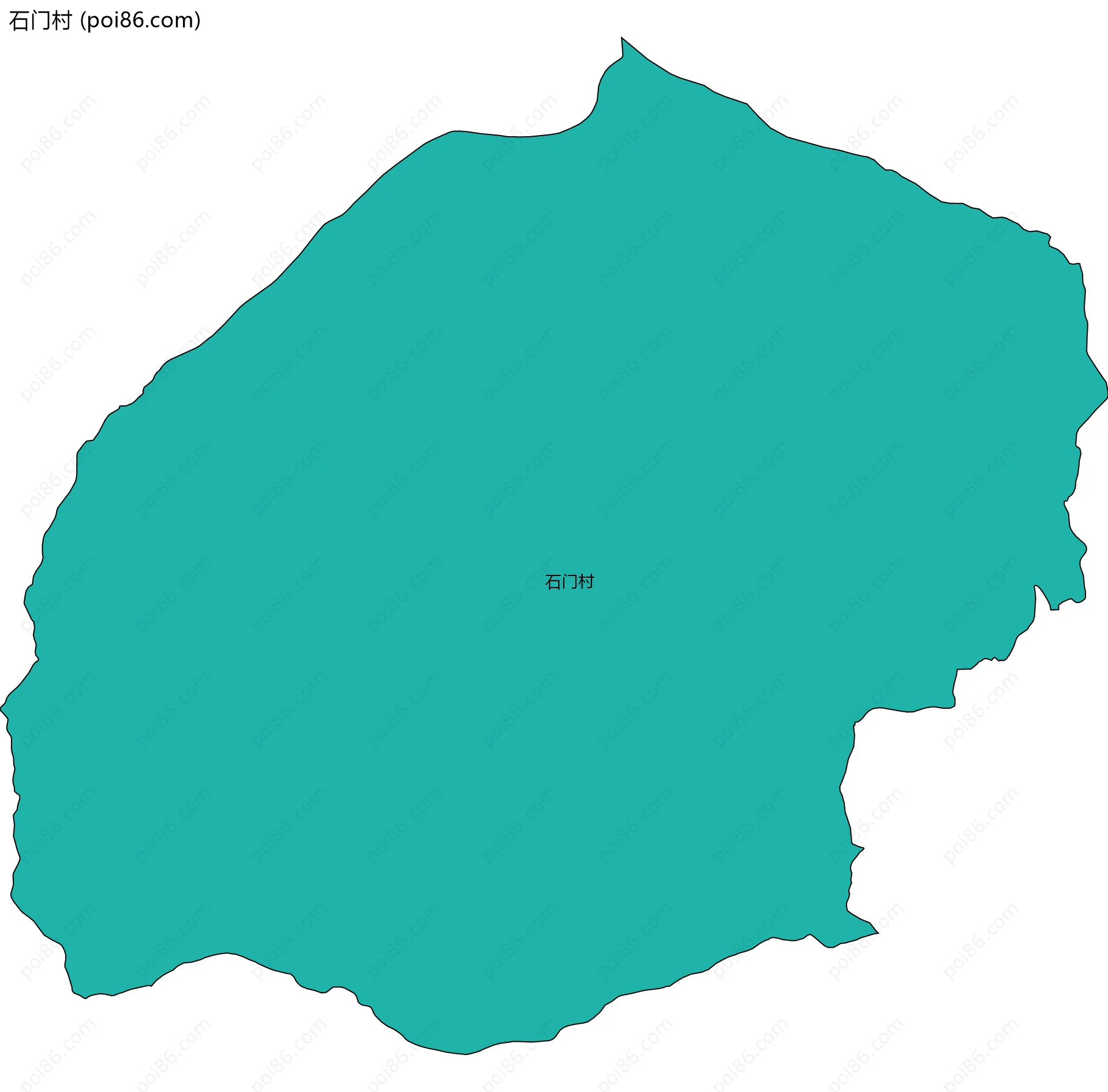 石门村边界地图