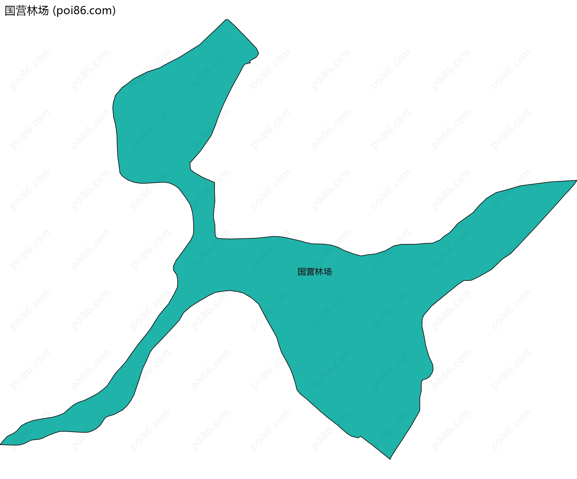国营林场边界地图