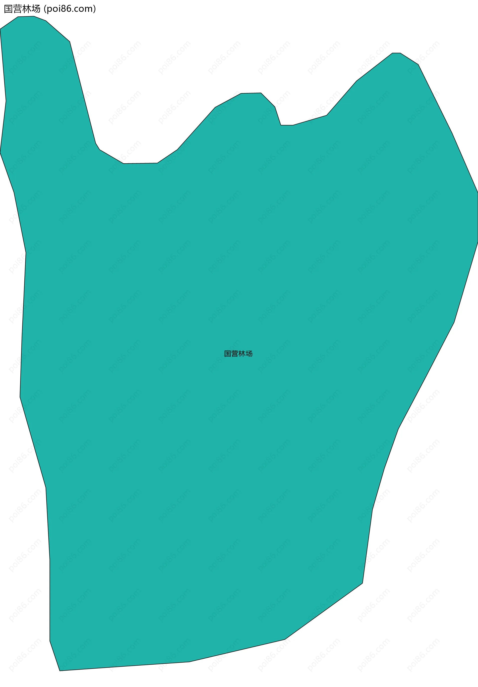 国营林场边界地图