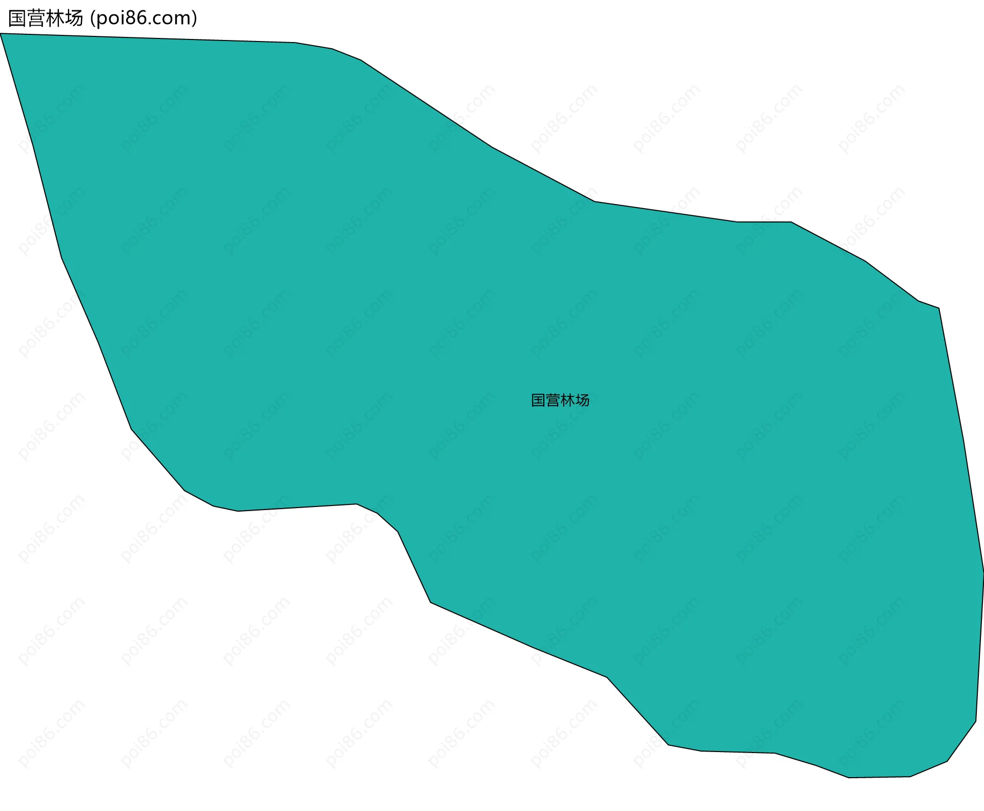 国营林场边界地图