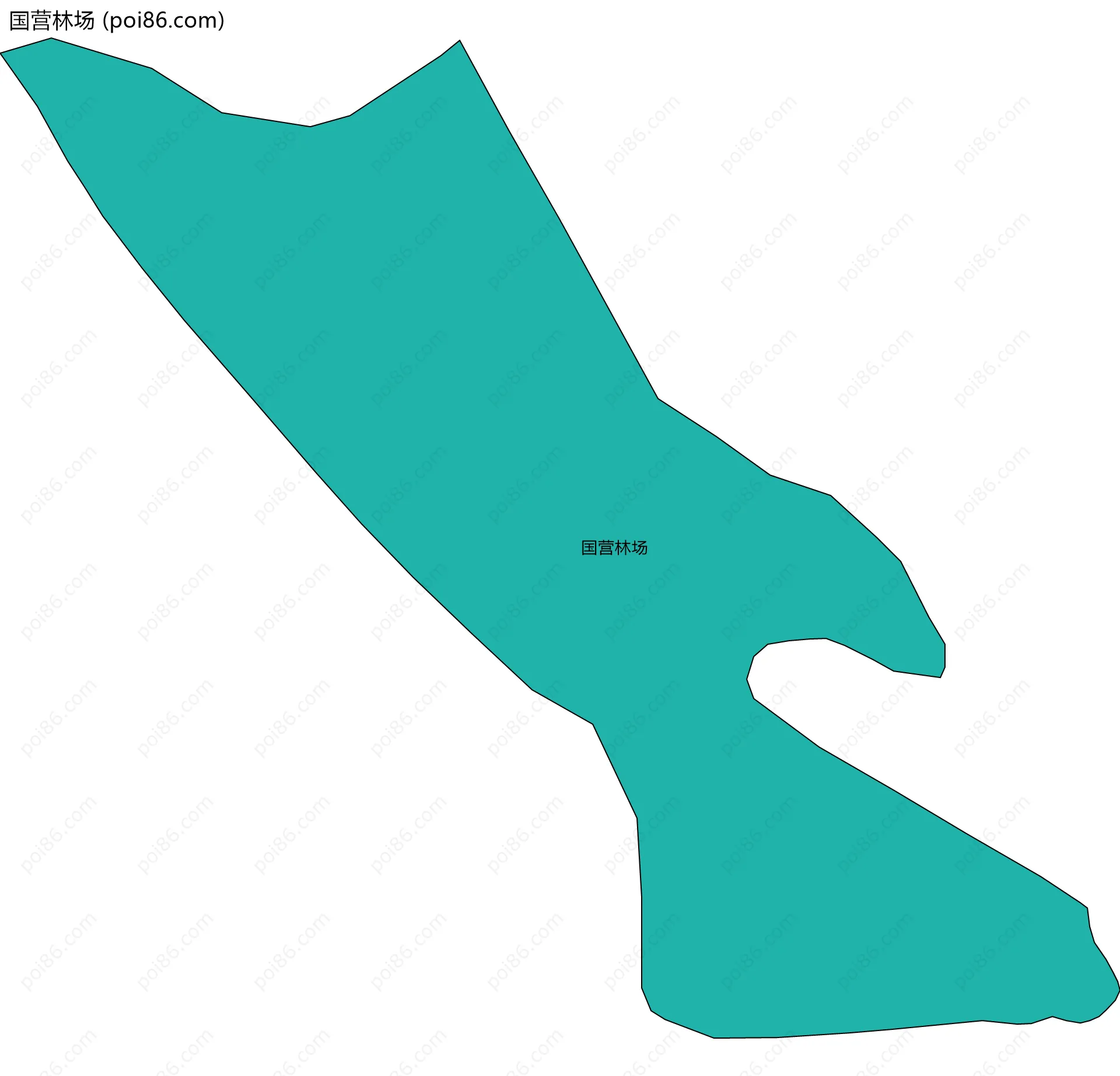 国营林场边界地图