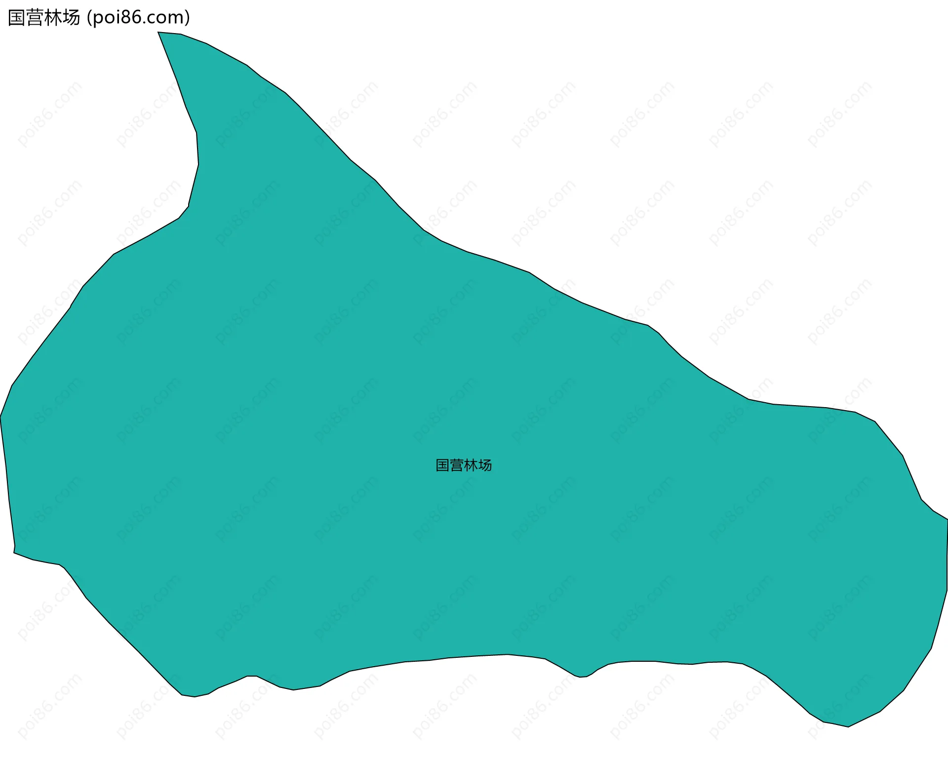 国营林场边界地图
