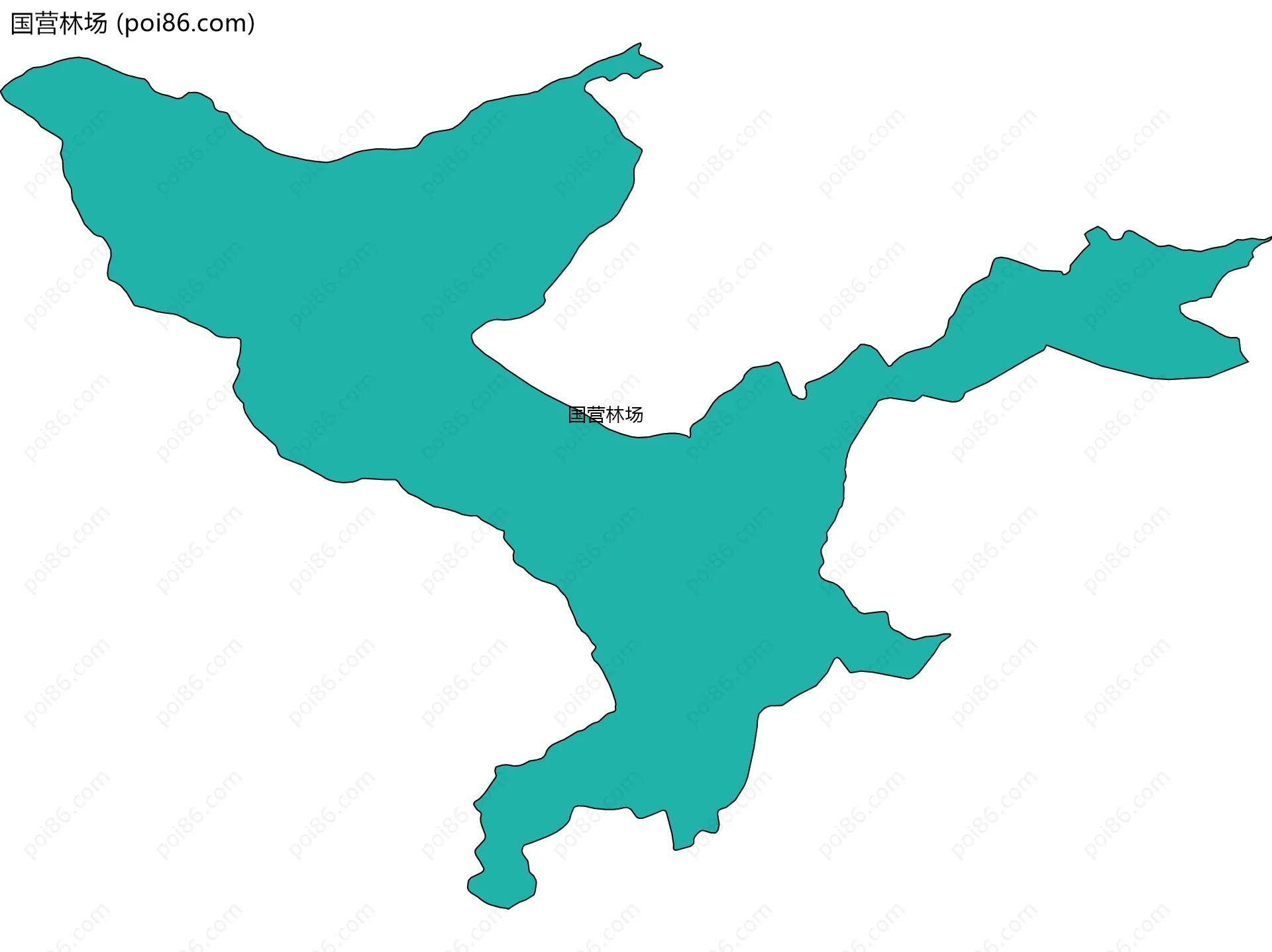 国营林场边界地图