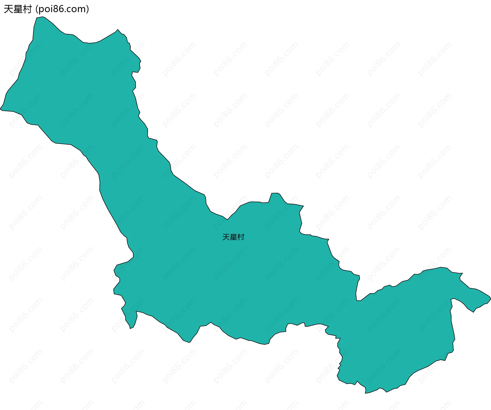 天星村边界地图
