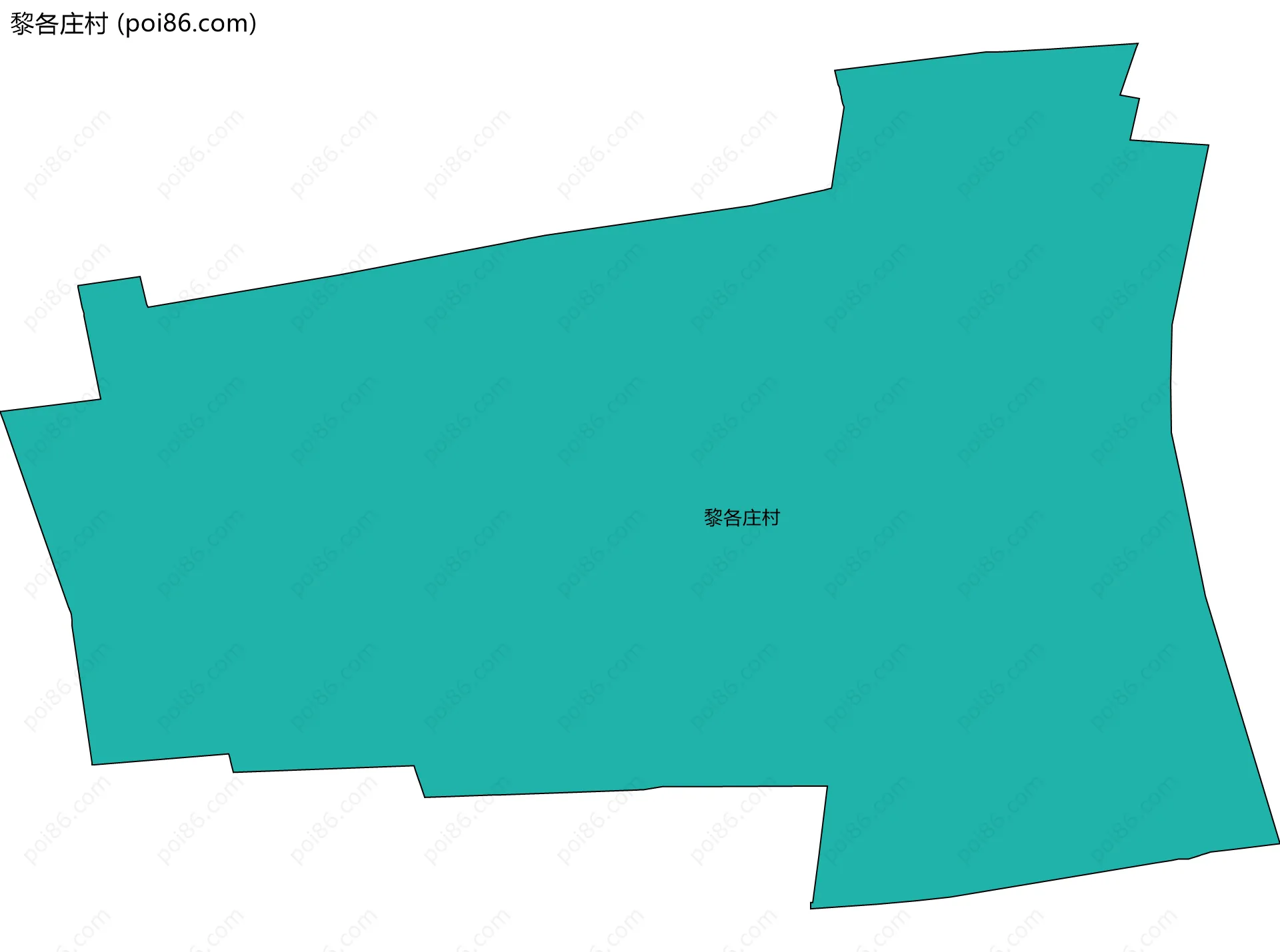 黎各庄村边界地图