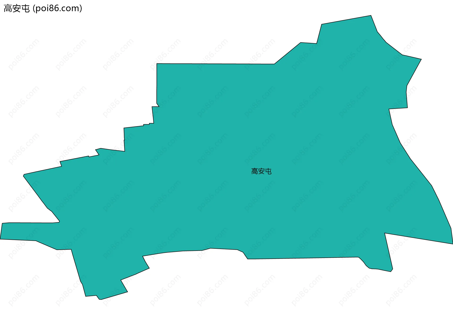 高安屯边界地图