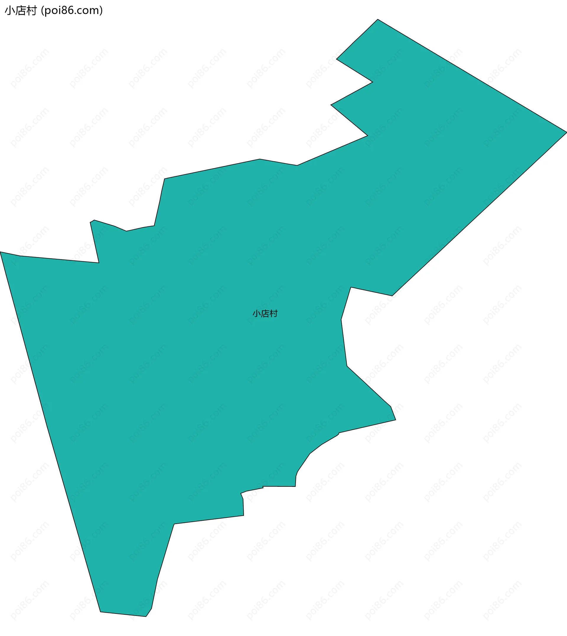 小店村边界地图