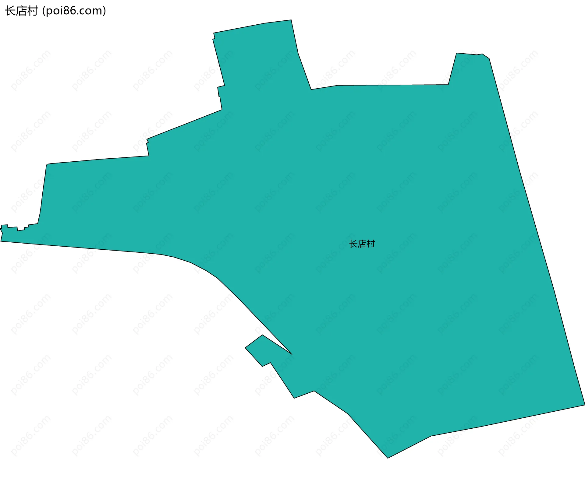长店村边界地图