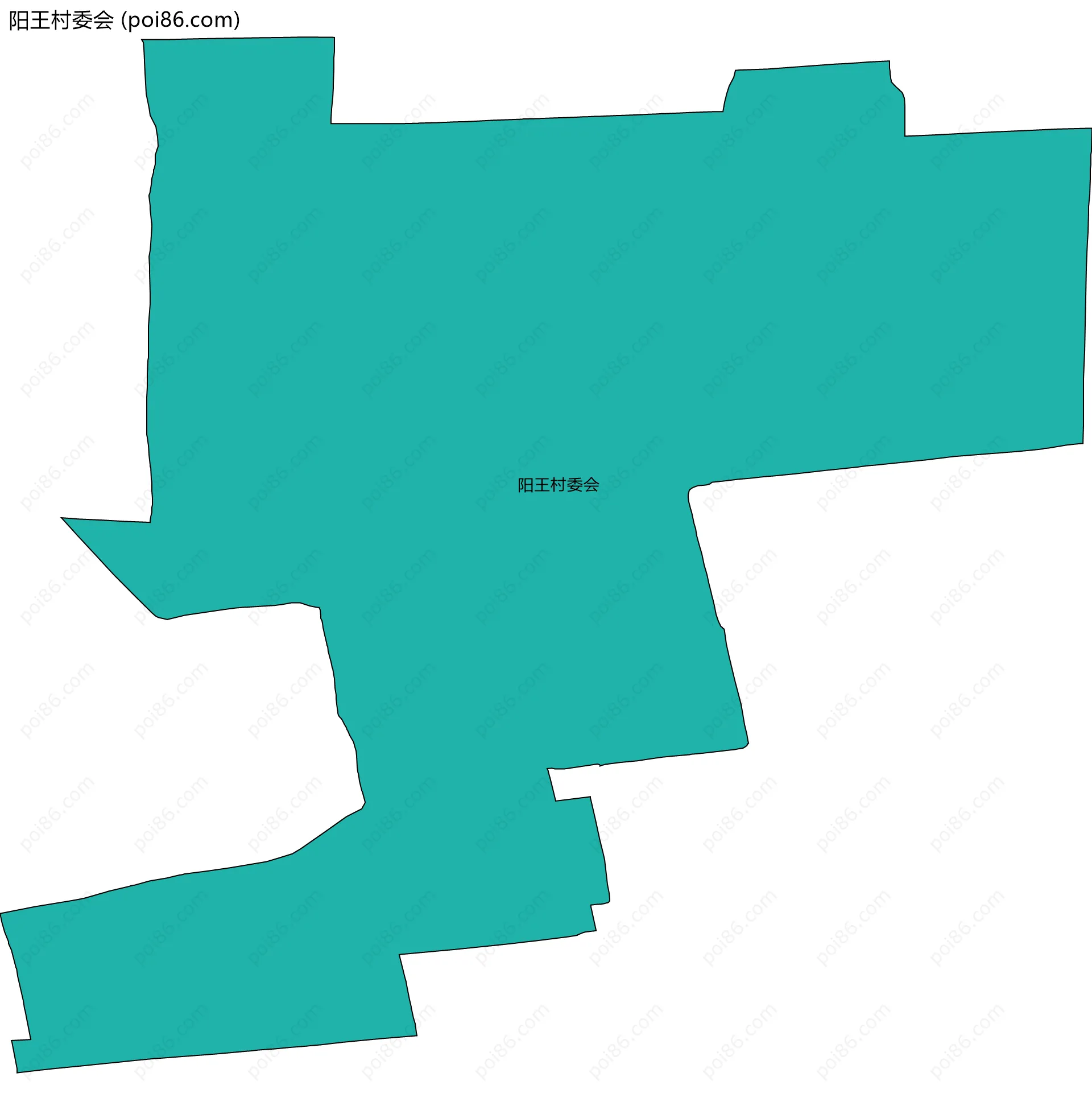 阳王村委会边界地图