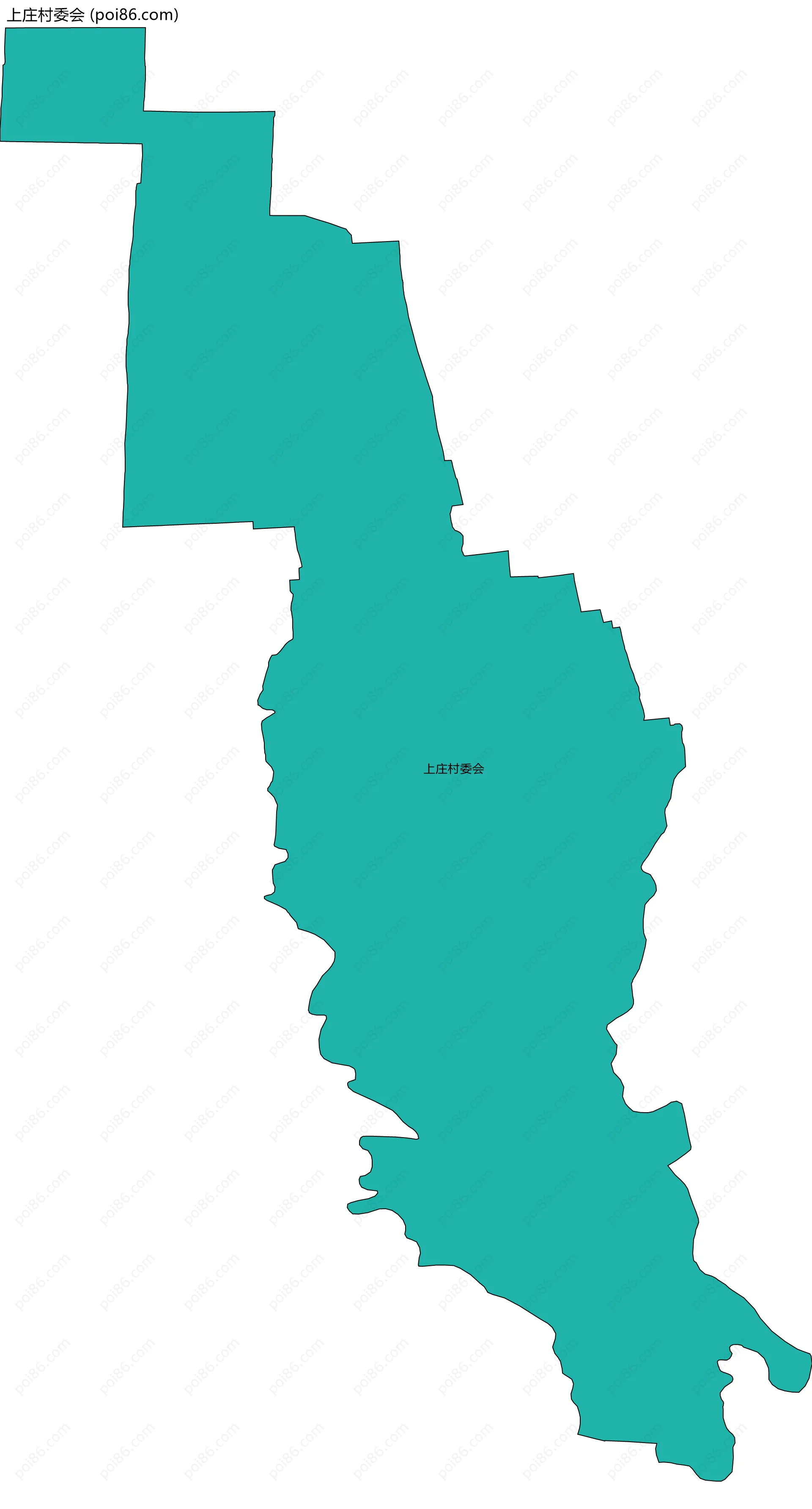 上庄村委会边界地图