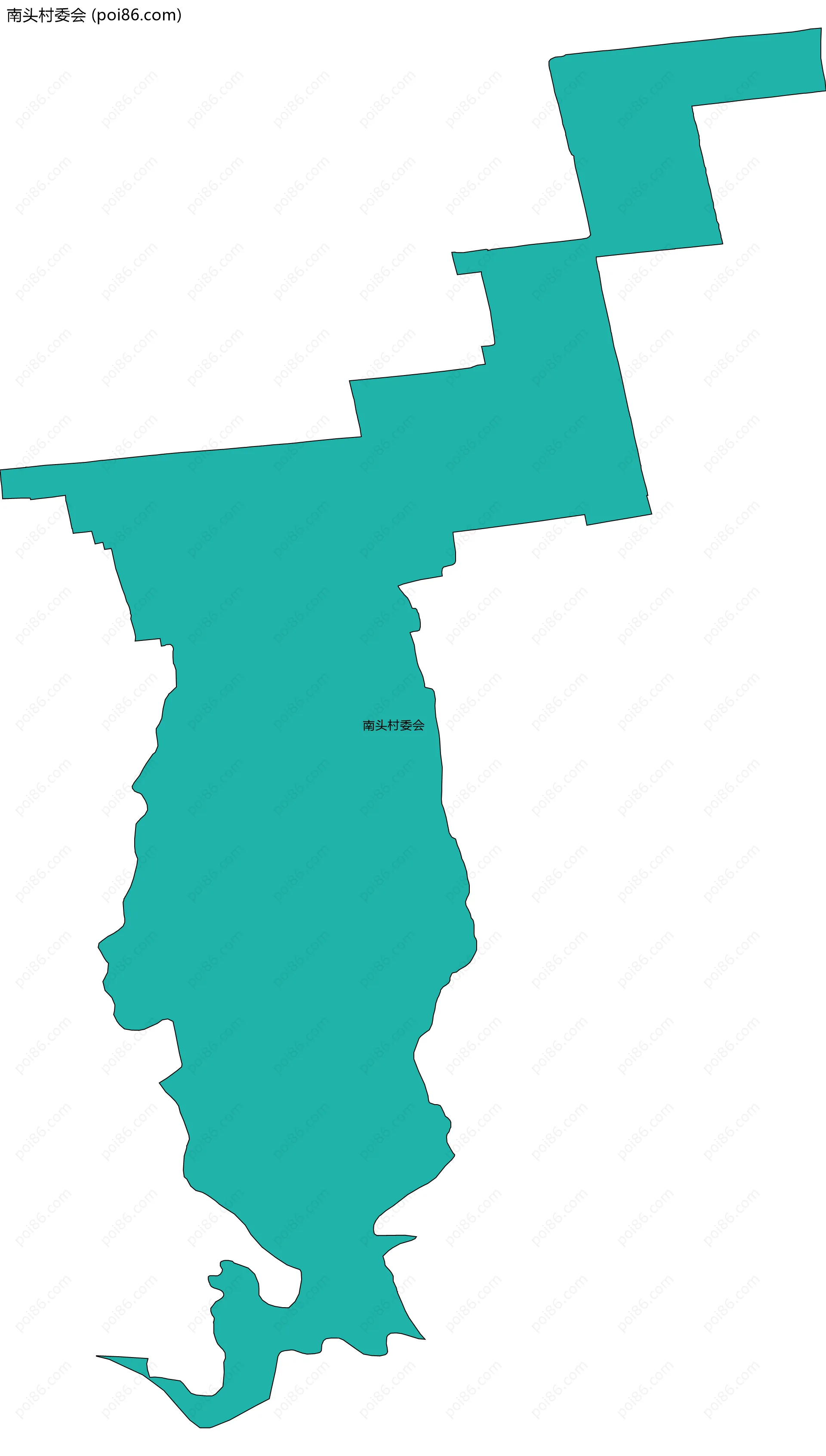 南头村委会边界地图