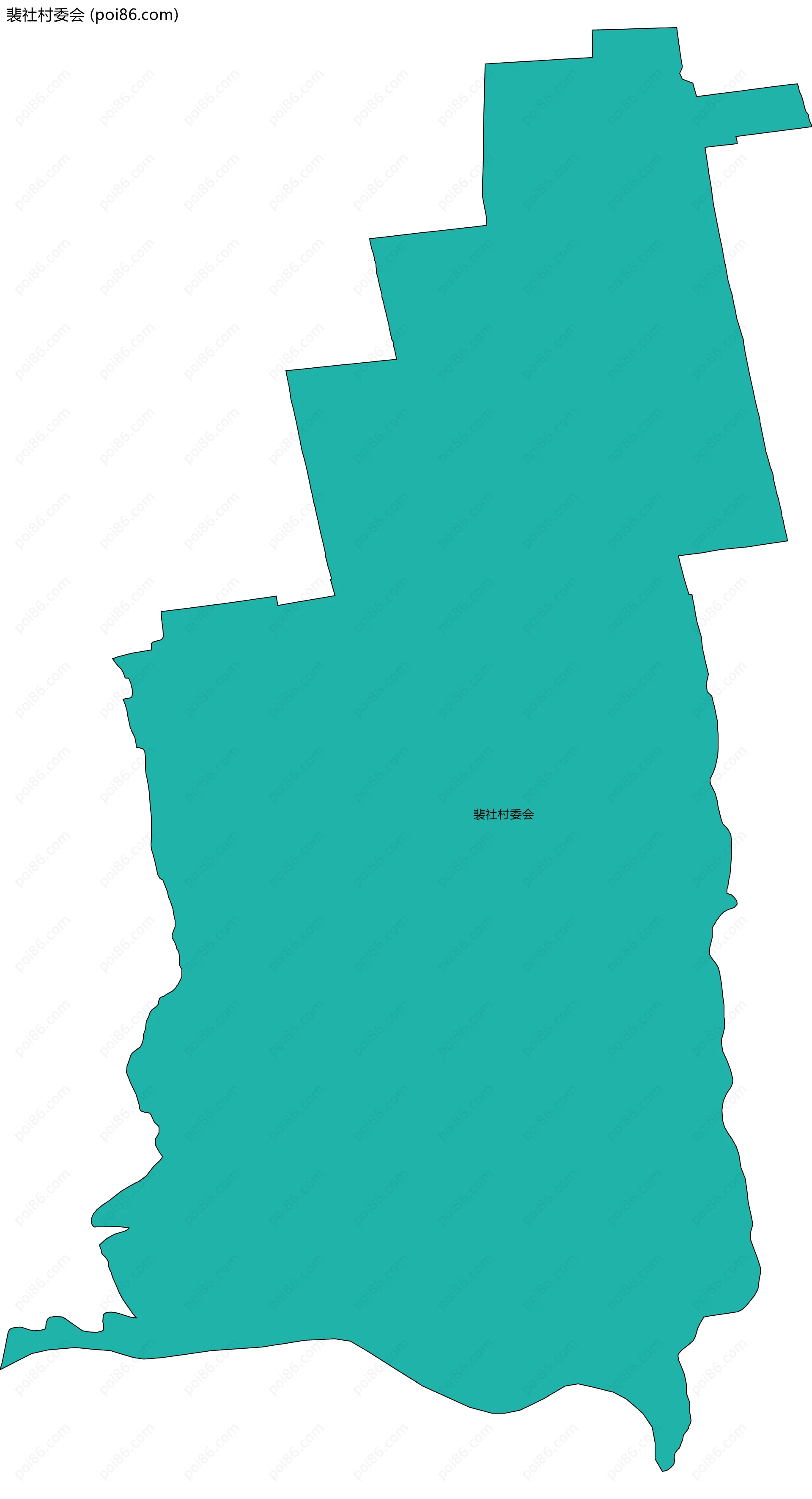 裴社村委会边界地图