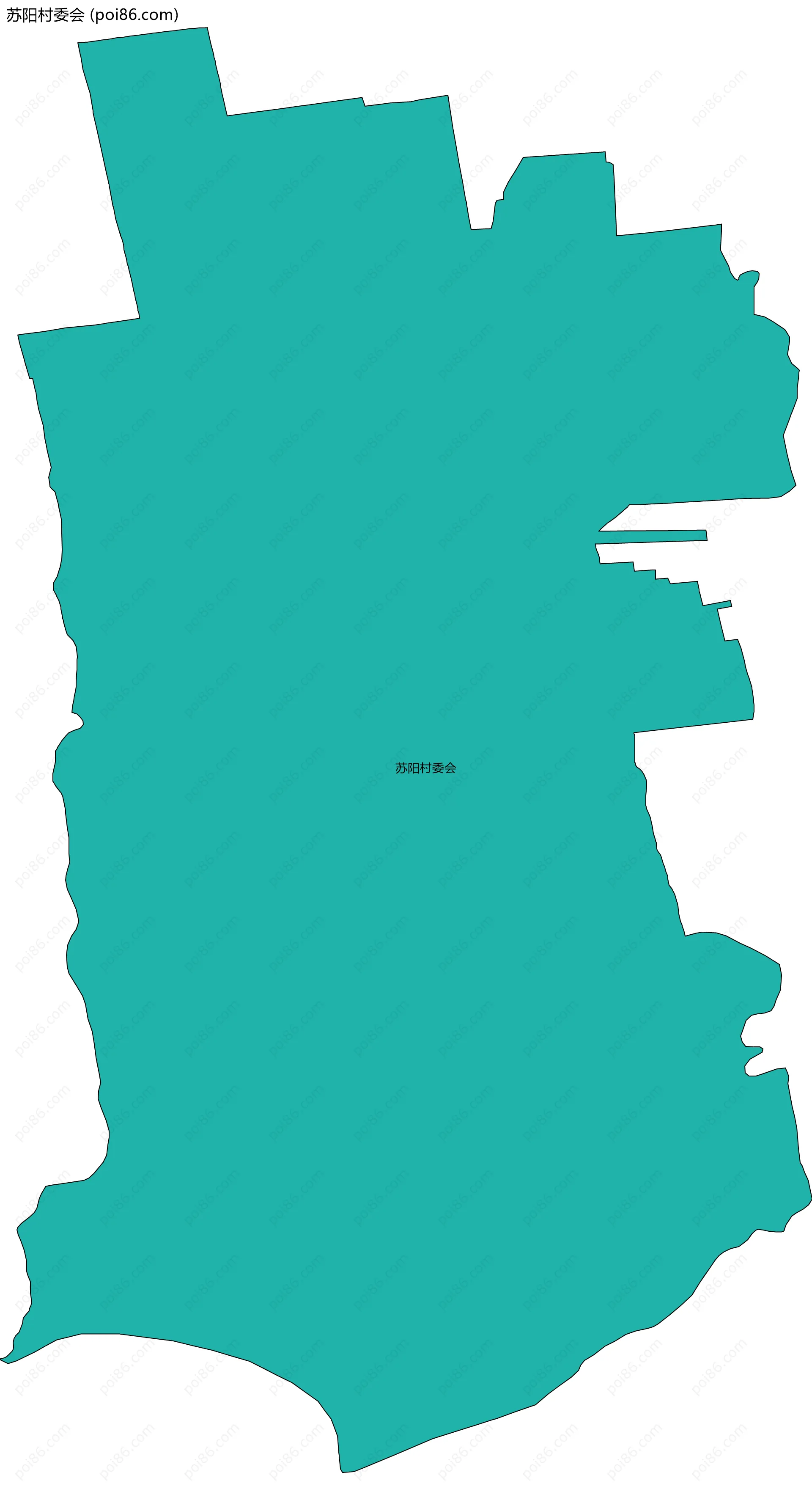 苏阳村委会边界地图