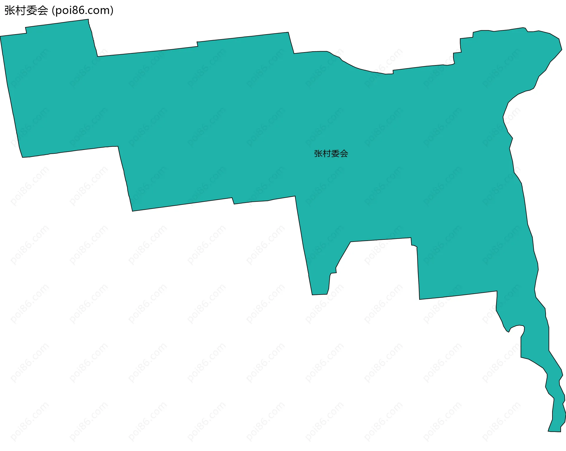 张村委会边界地图