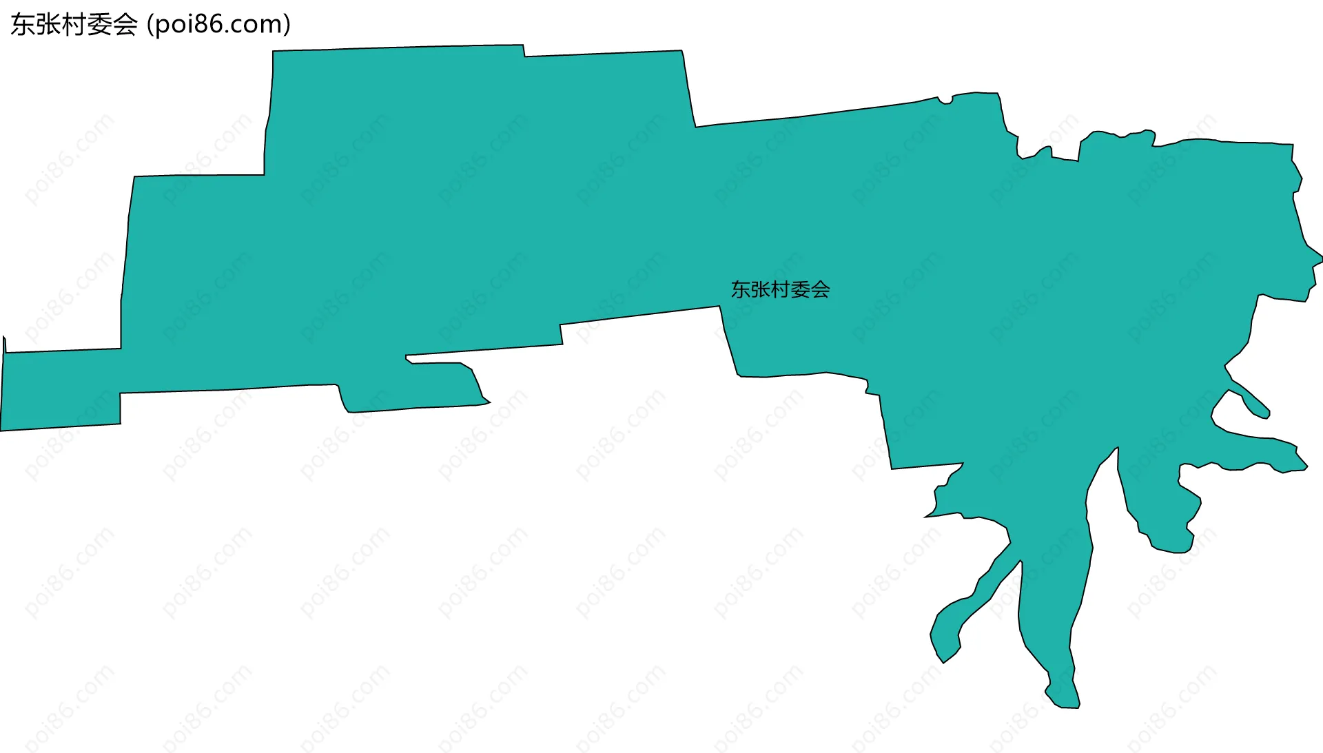 东张村委会边界地图