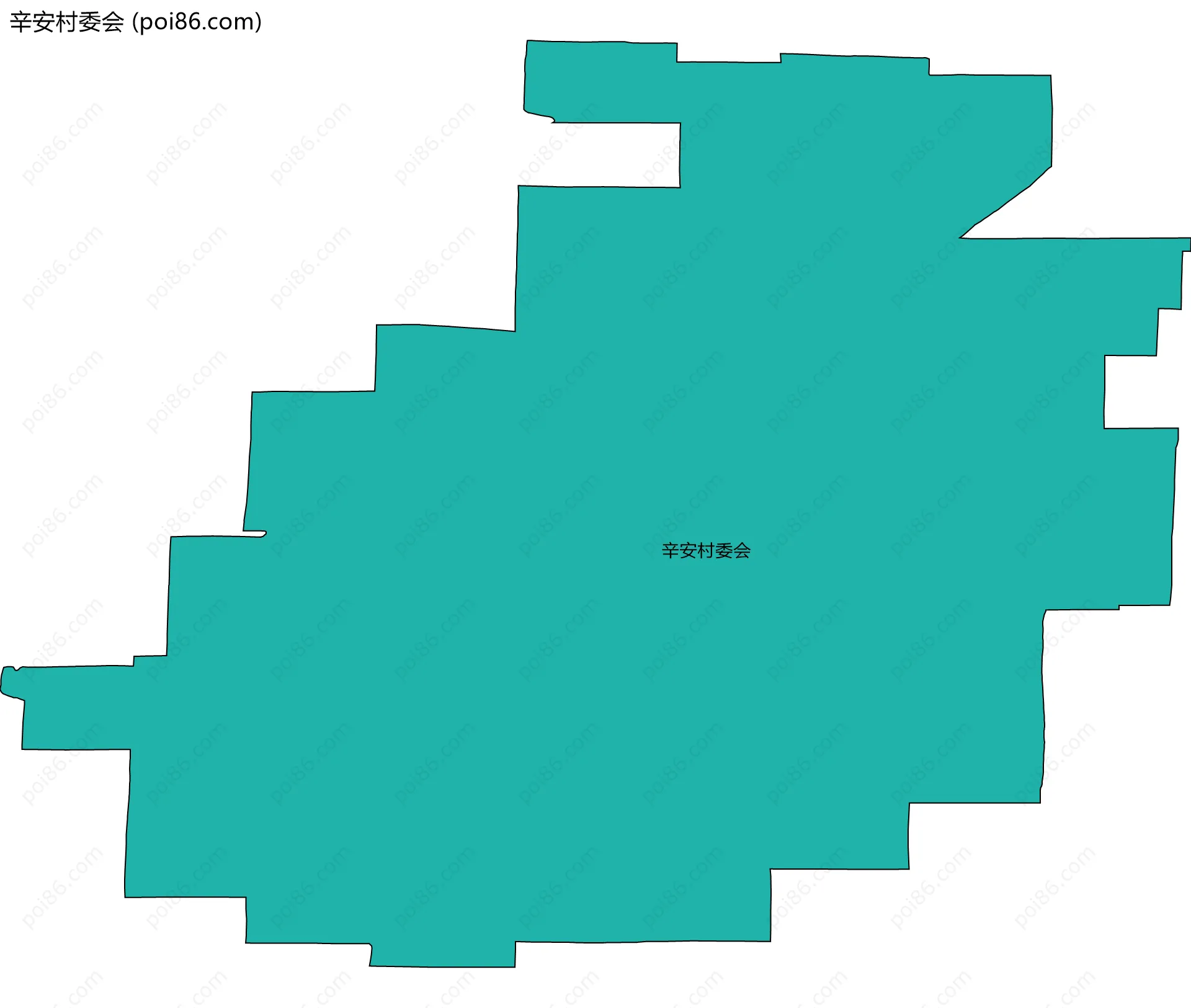 辛安村委会边界地图