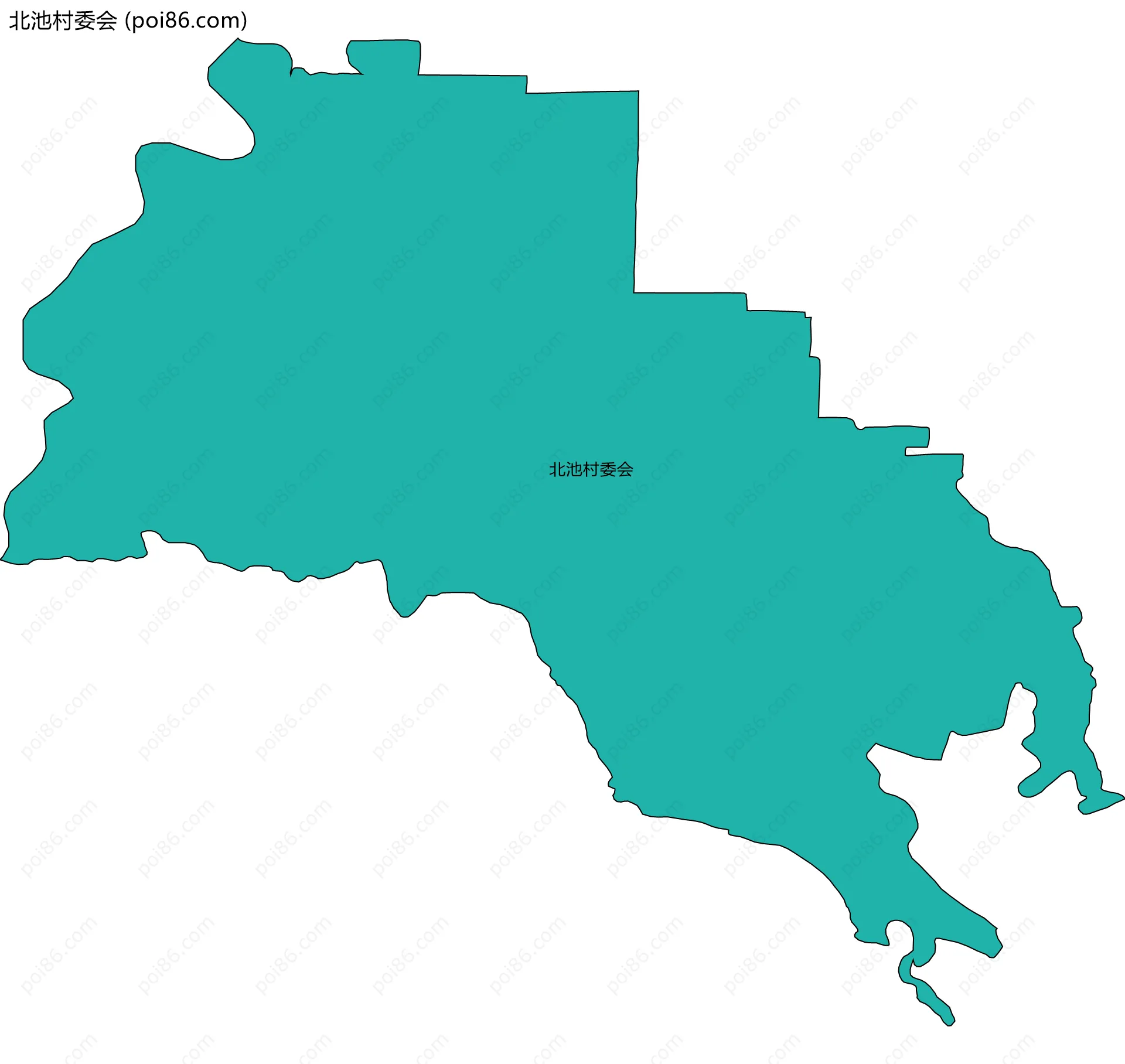 北池村委会边界地图