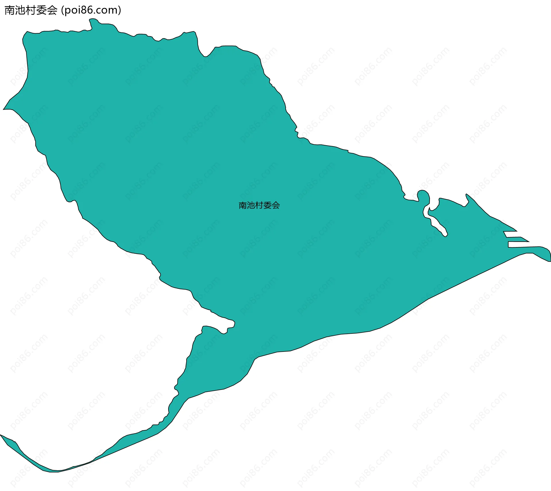 南池村委会边界地图