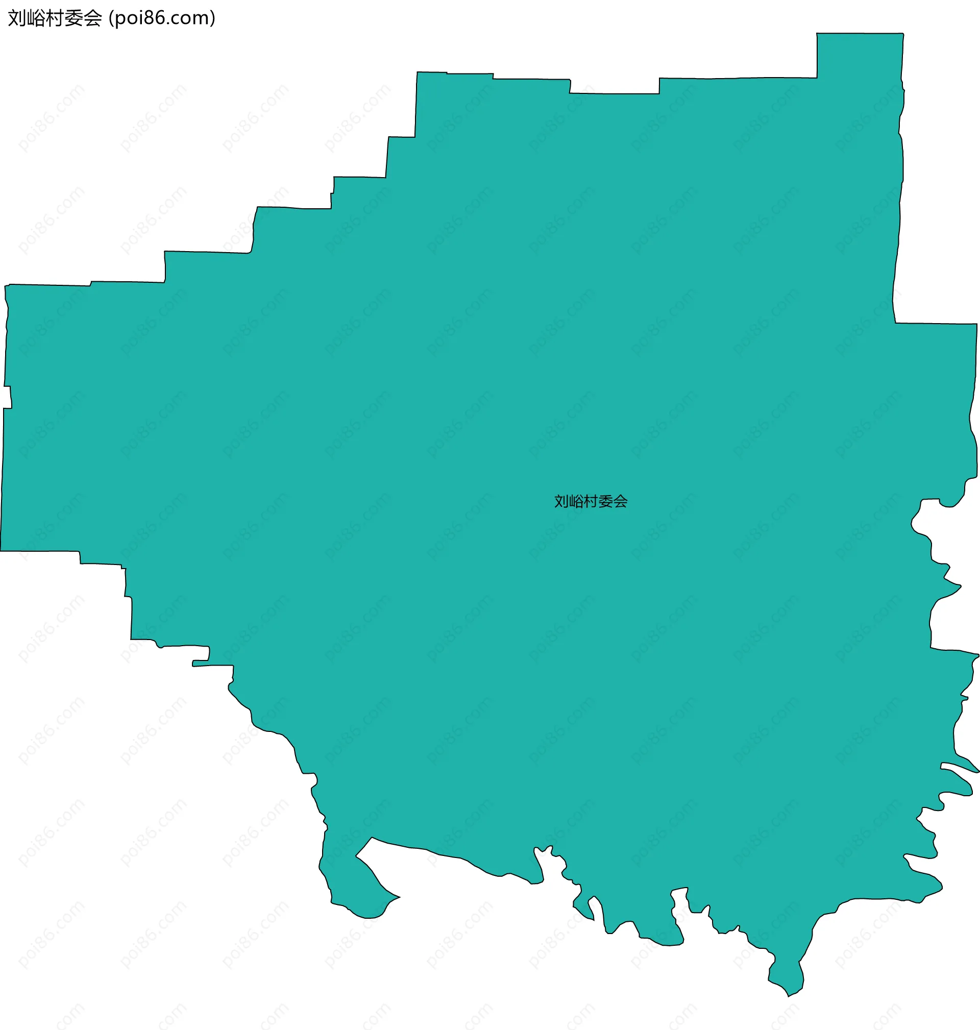 刘峪村委会边界地图