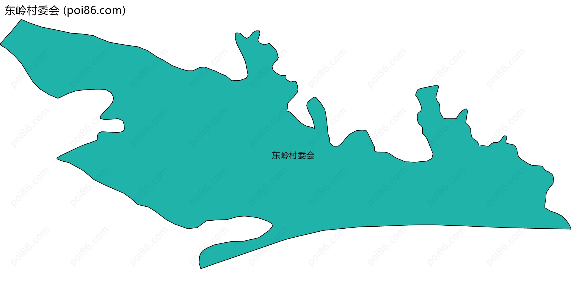 东岭村委会边界地图