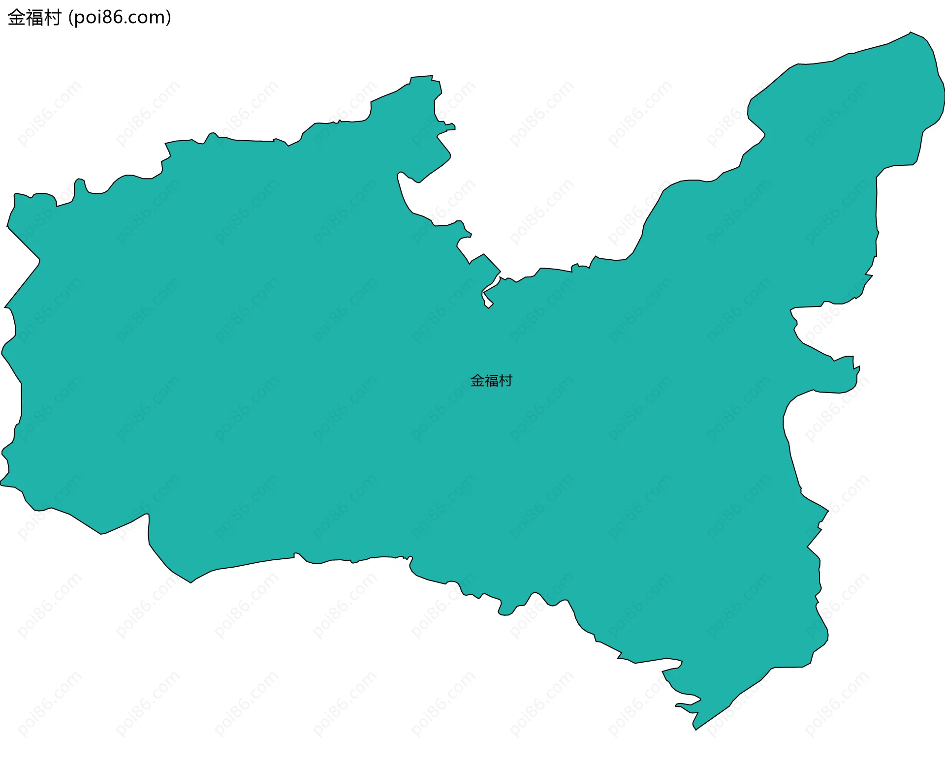 金福村边界地图