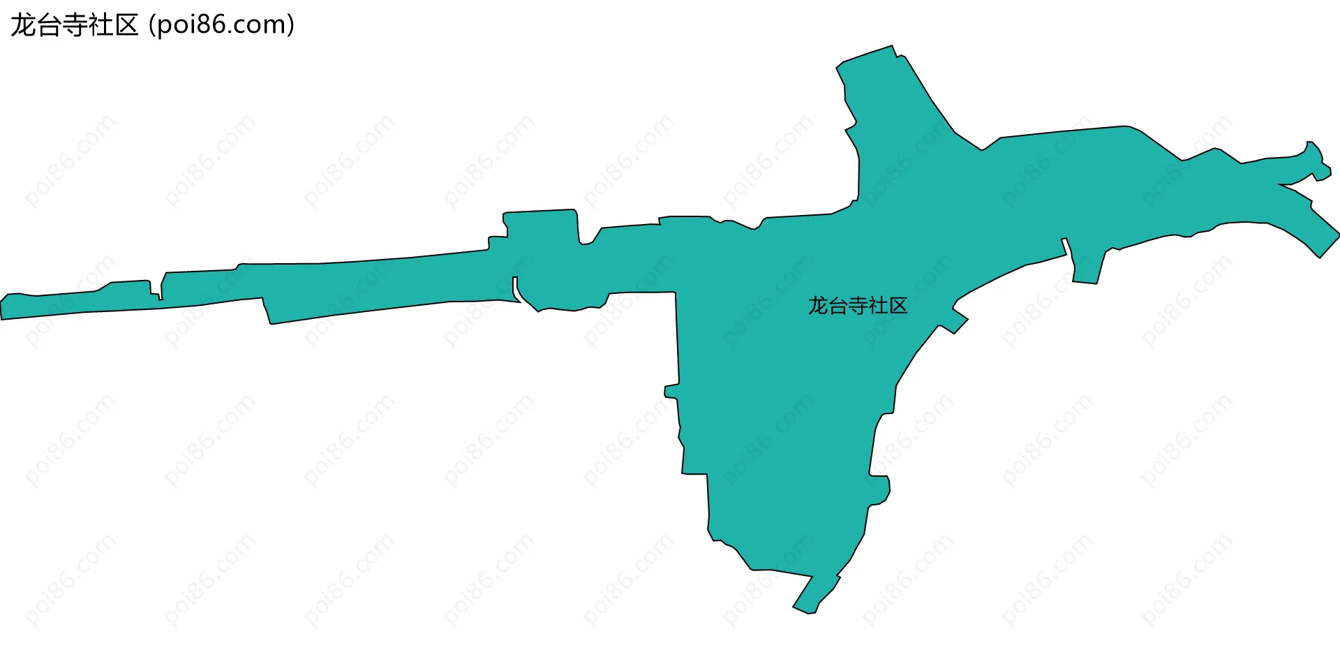 龙台寺社区边界地图
