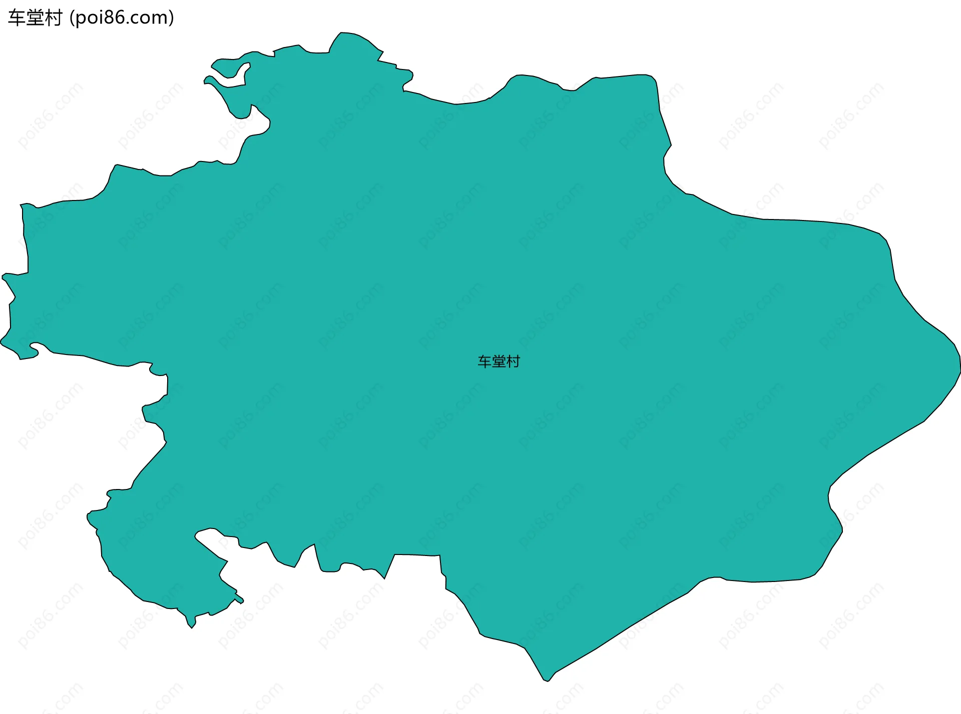 车堂村边界地图