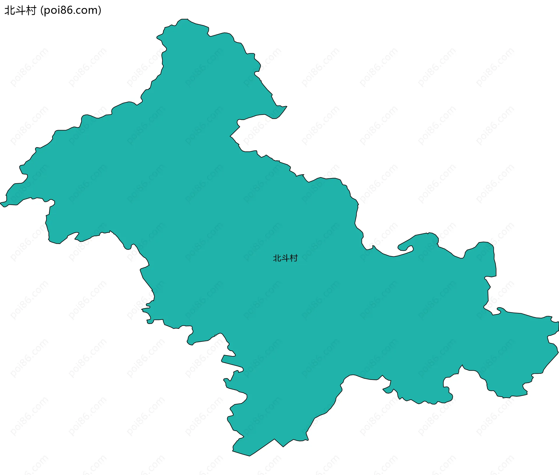 北斗村边界地图