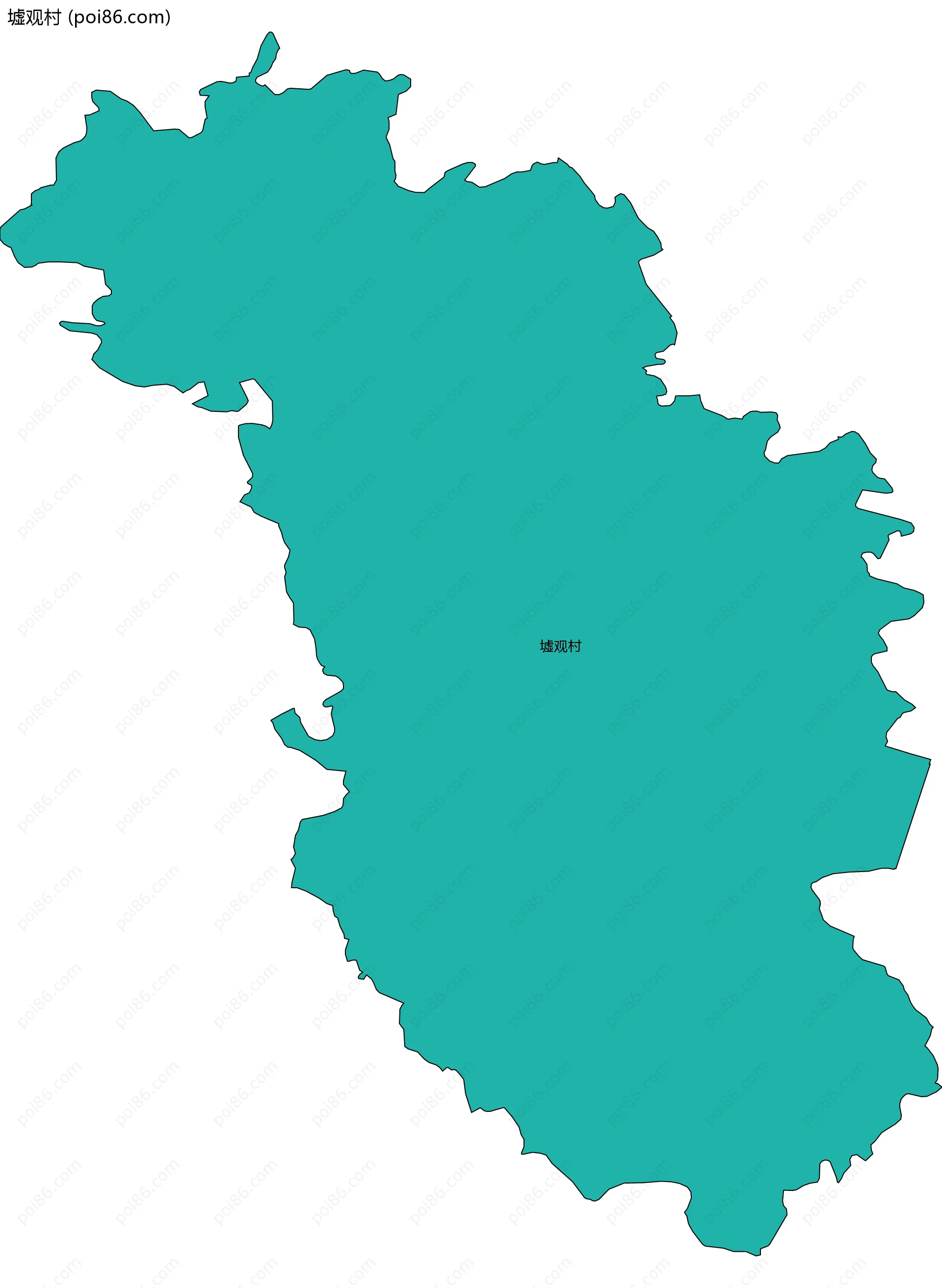 墟观村边界地图