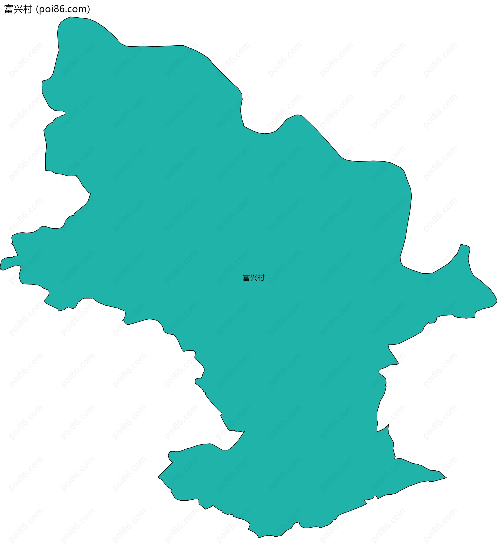 富兴村边界地图