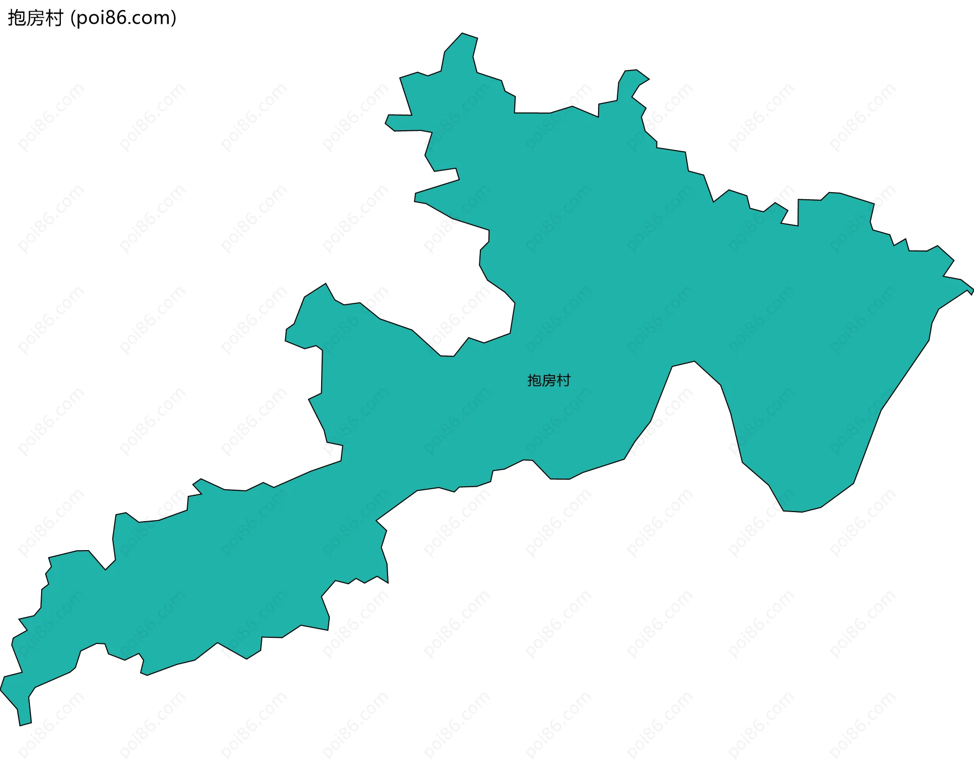 抱房村边界地图