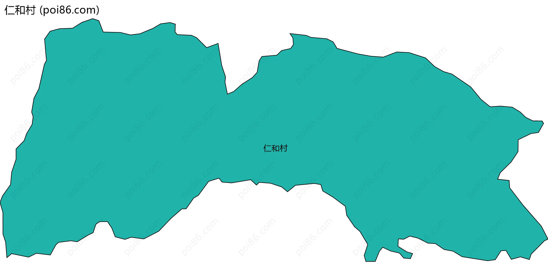 仁和村边界地图