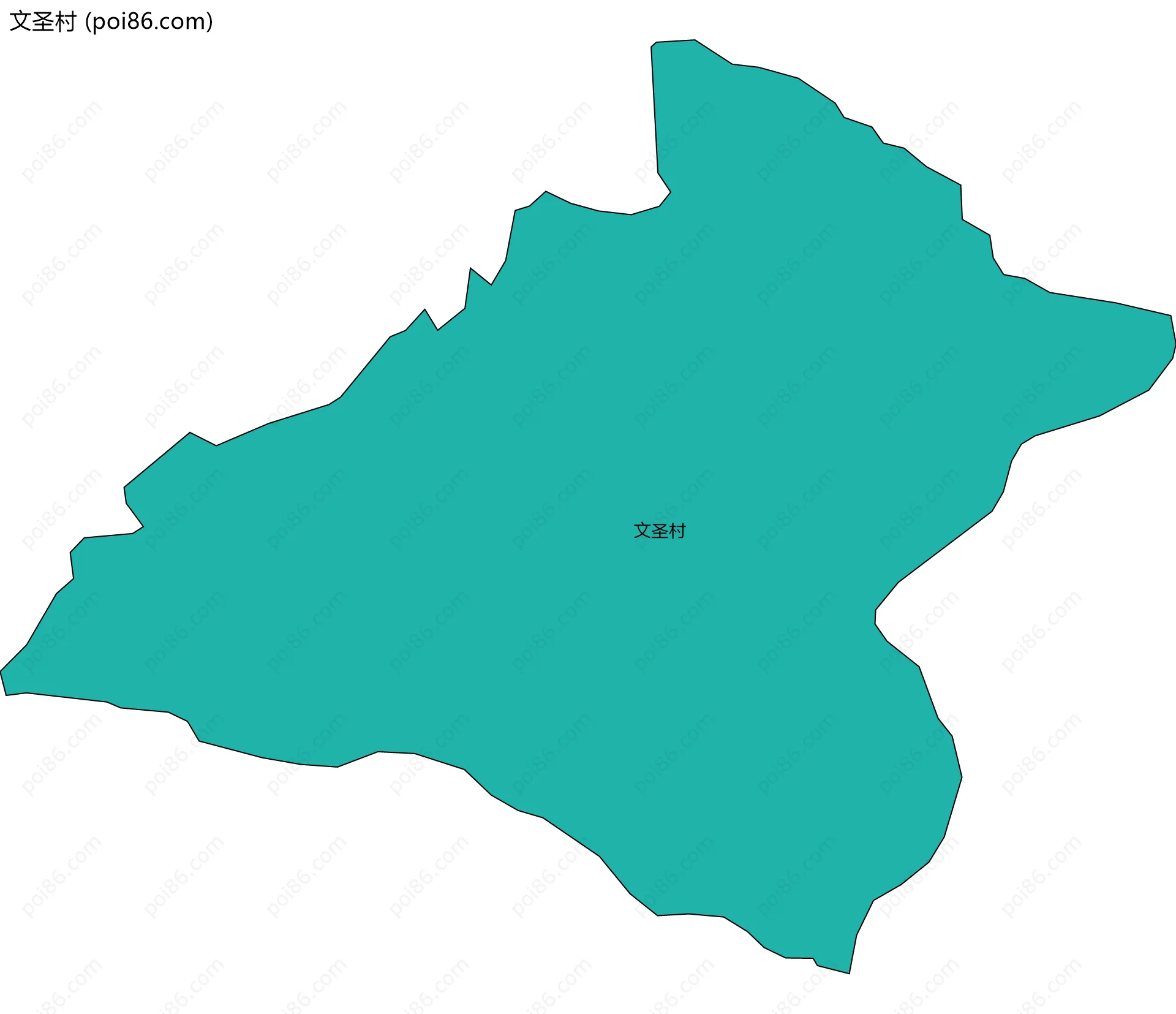 文圣村边界地图