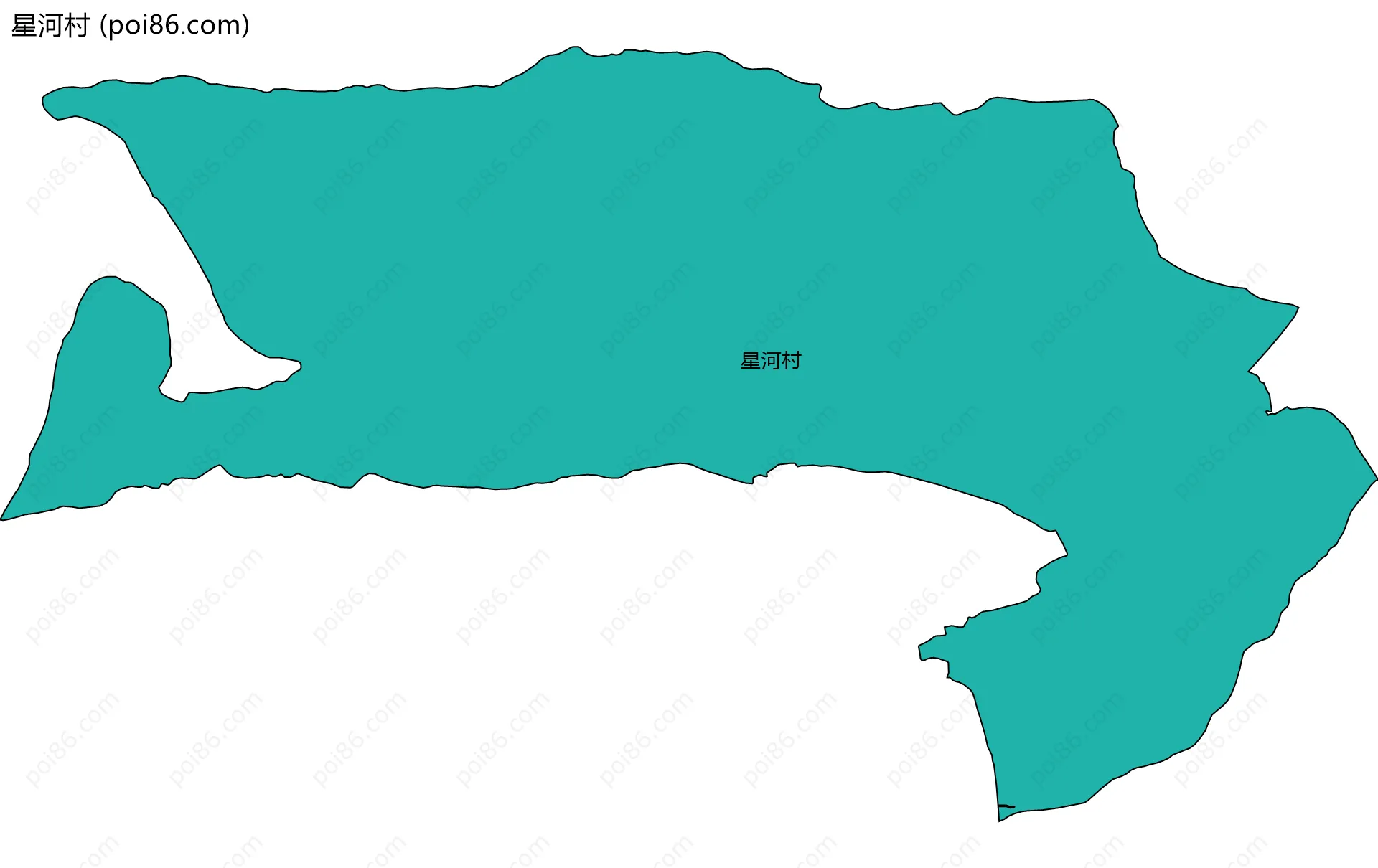 星河村边界地图