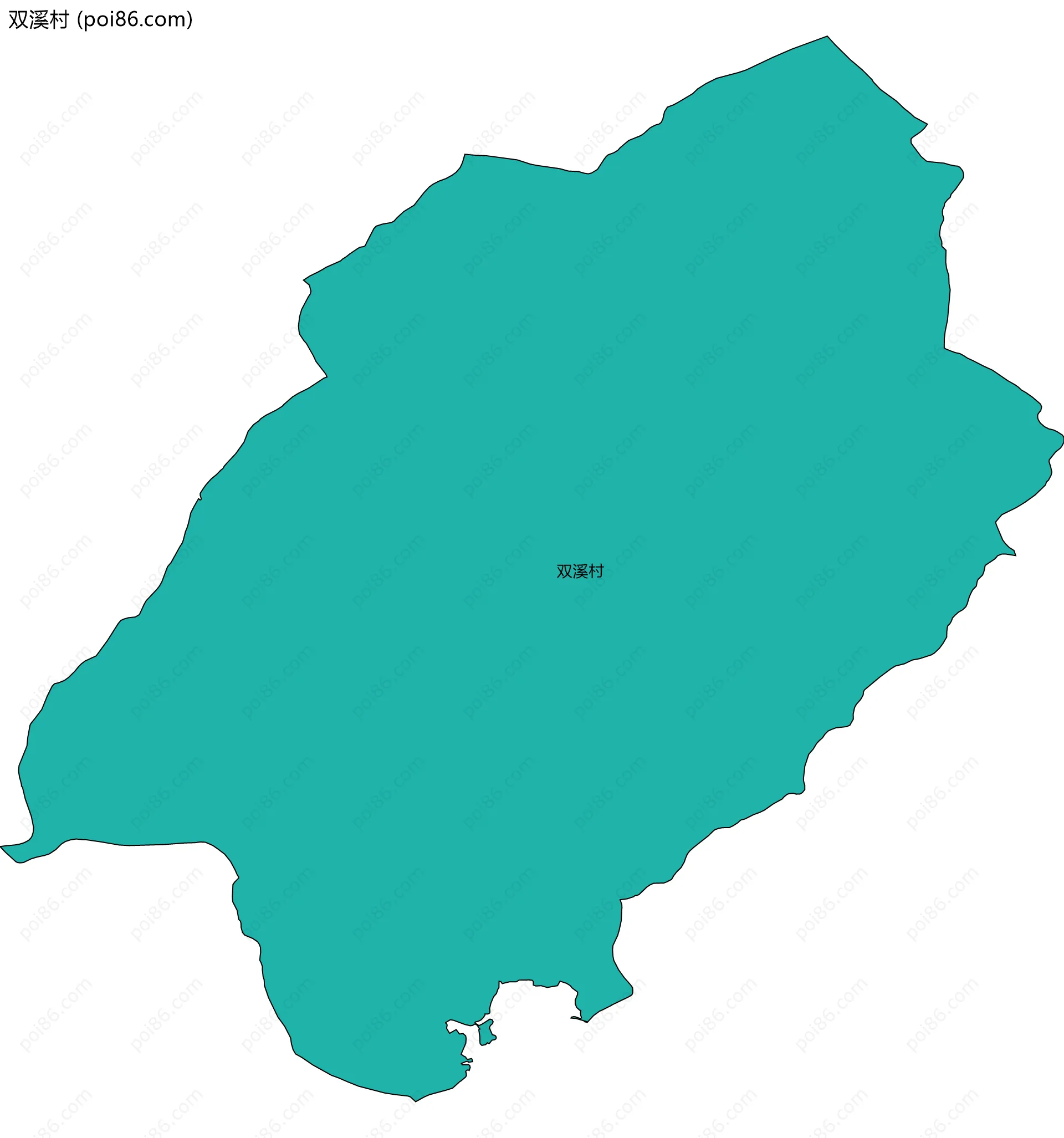 双溪村边界地图
