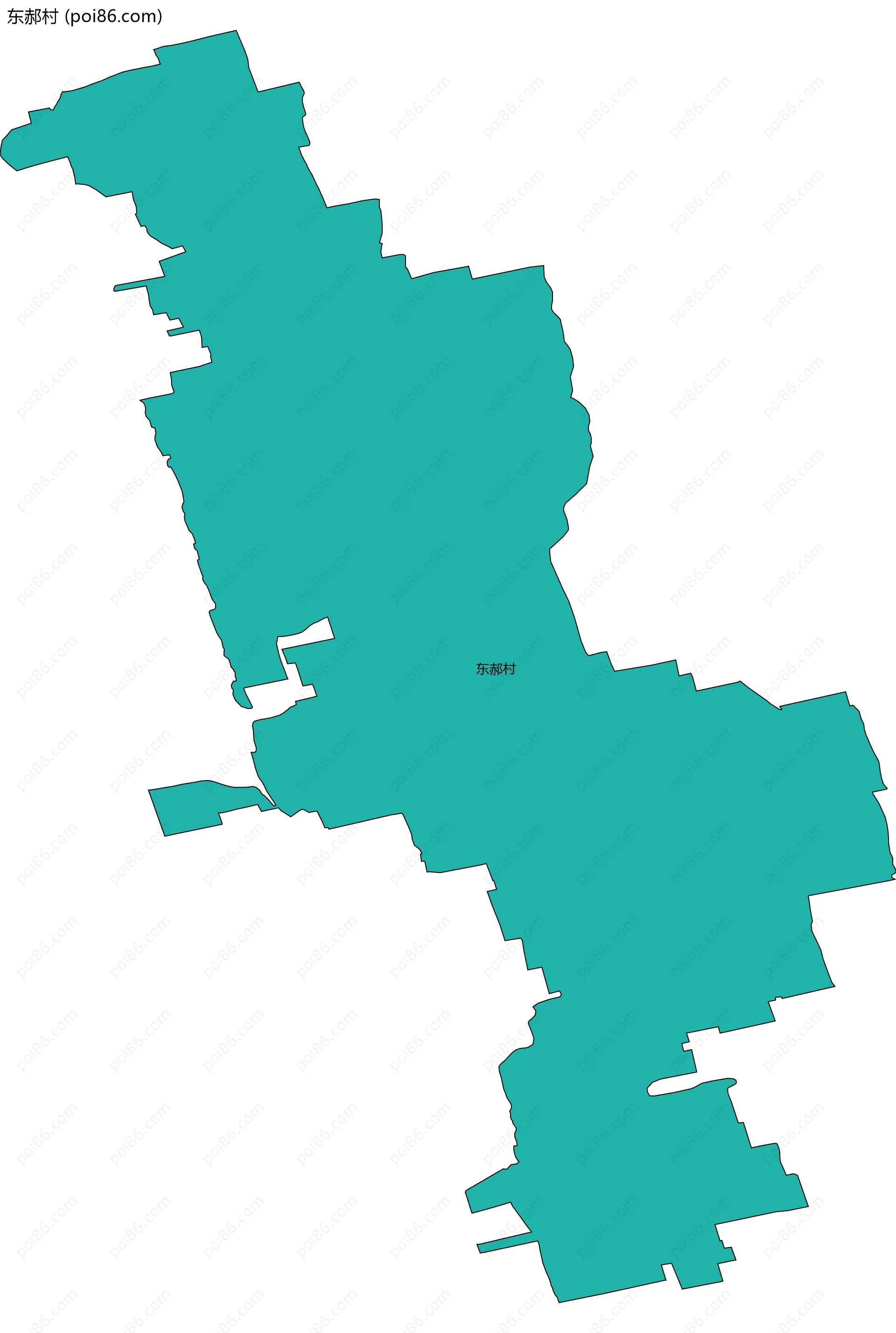 东郝村边界地图