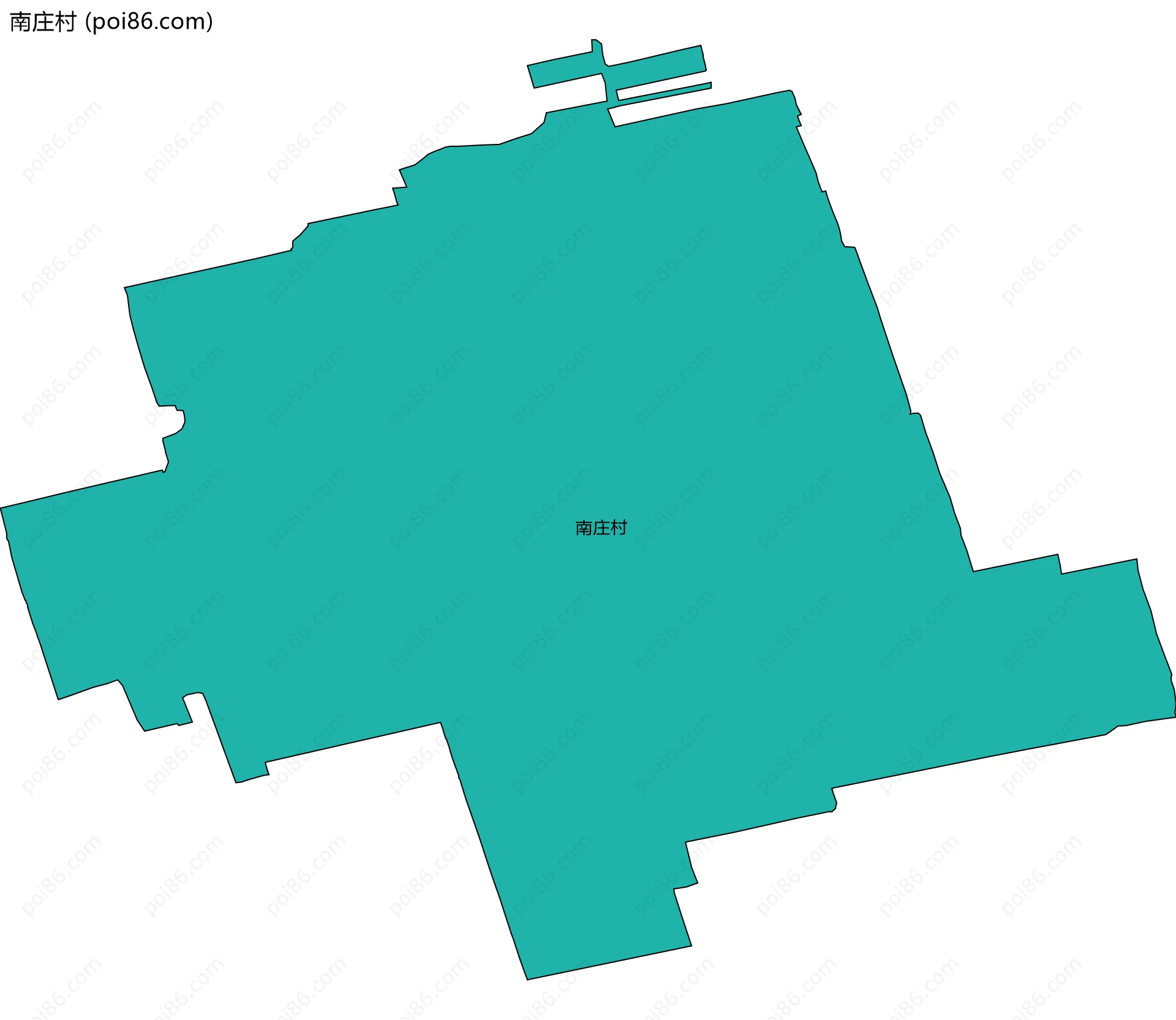 南庄村边界地图