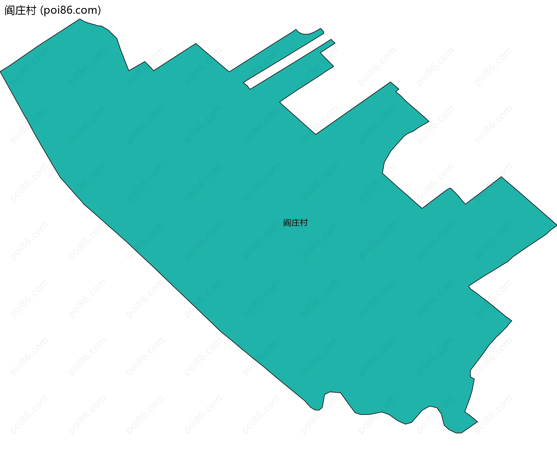 阎庄村边界地图