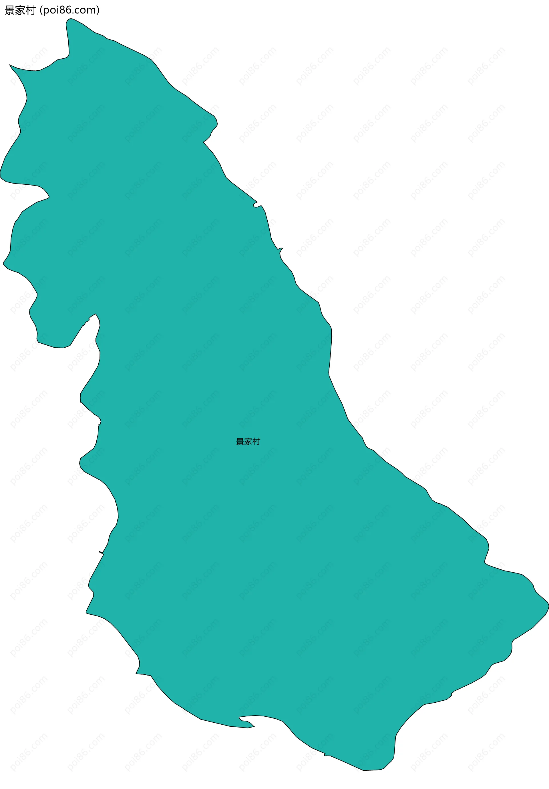 景家村边界地图