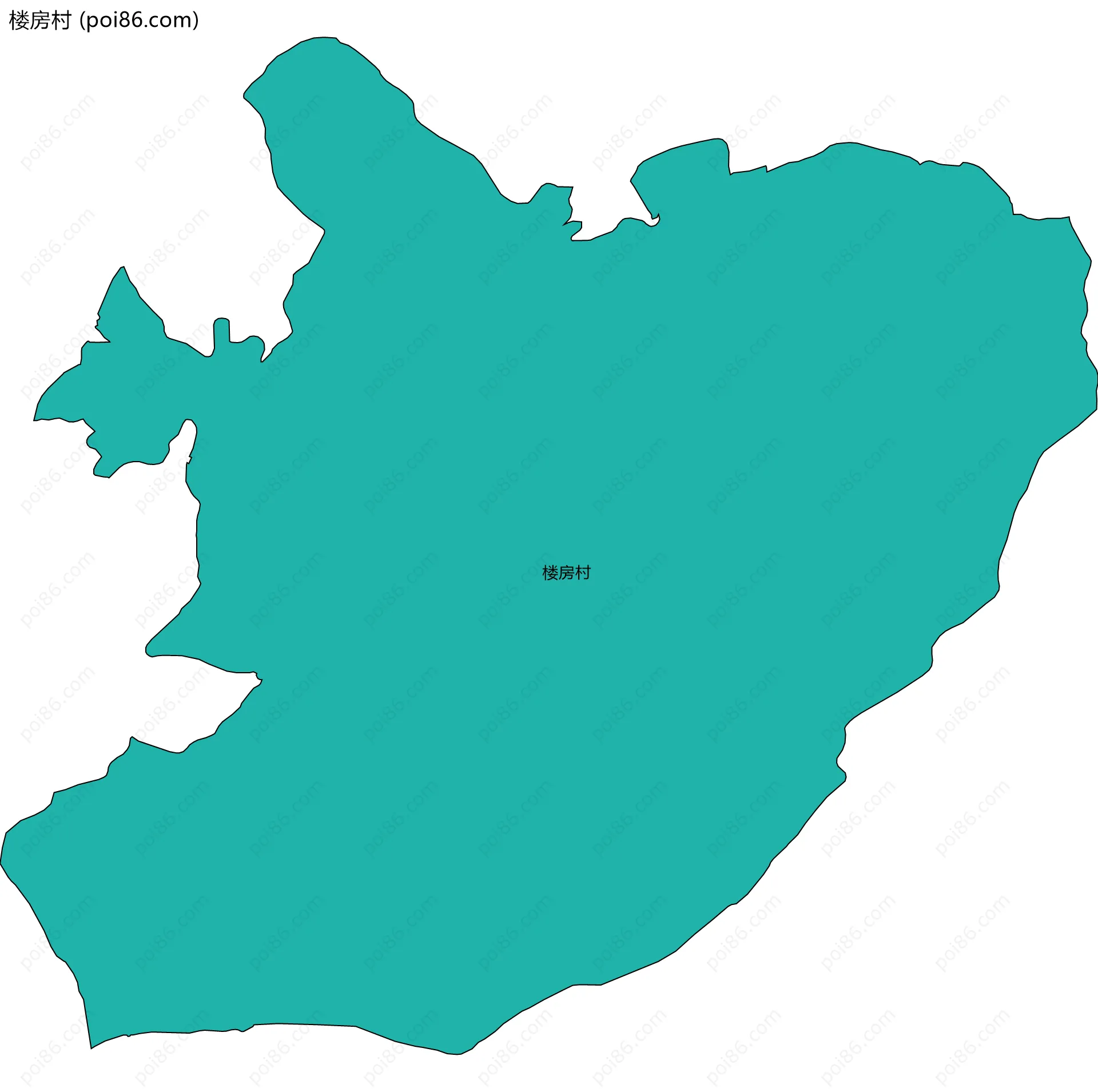 楼房村边界地图