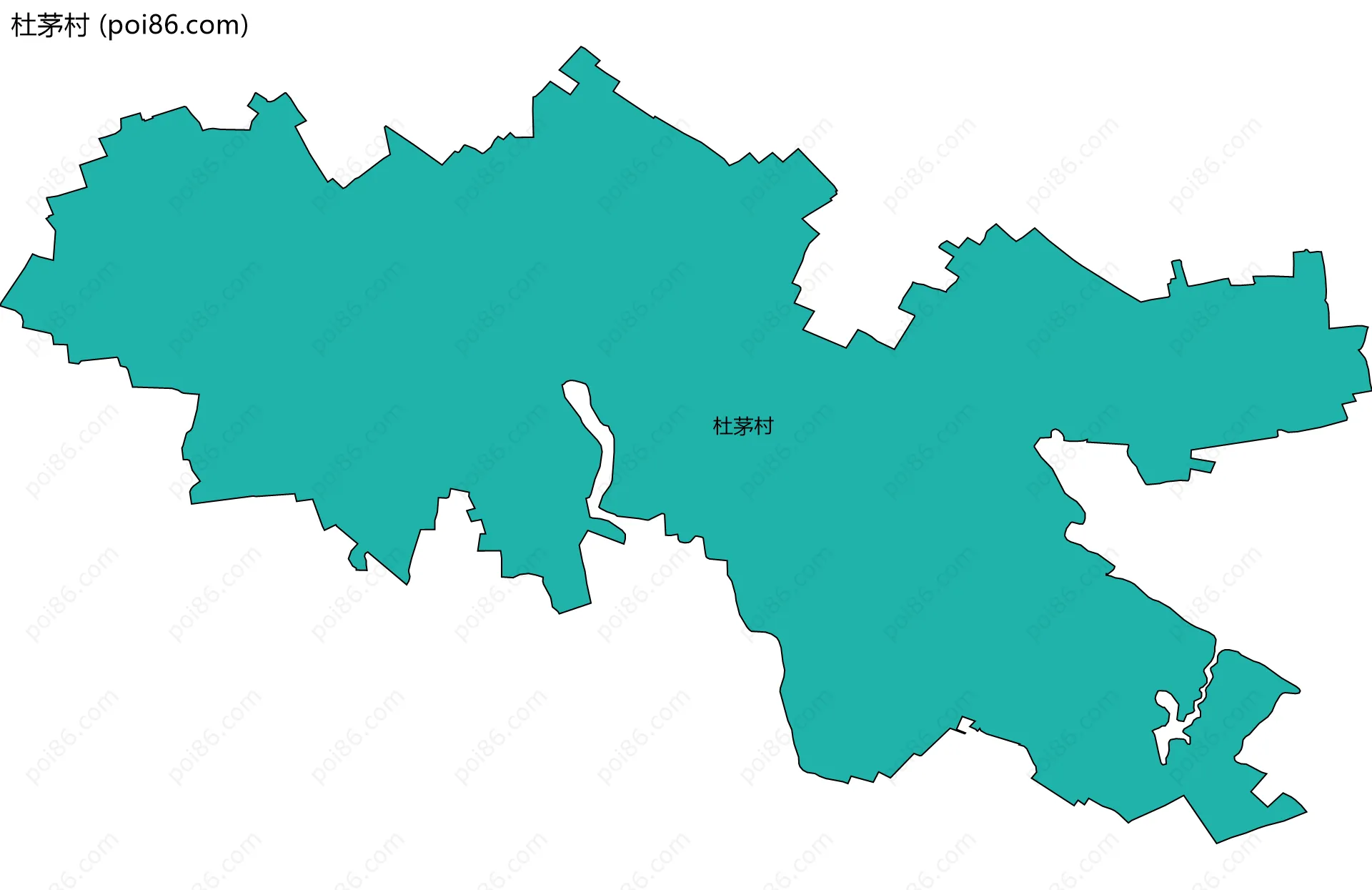 杜茅村边界地图