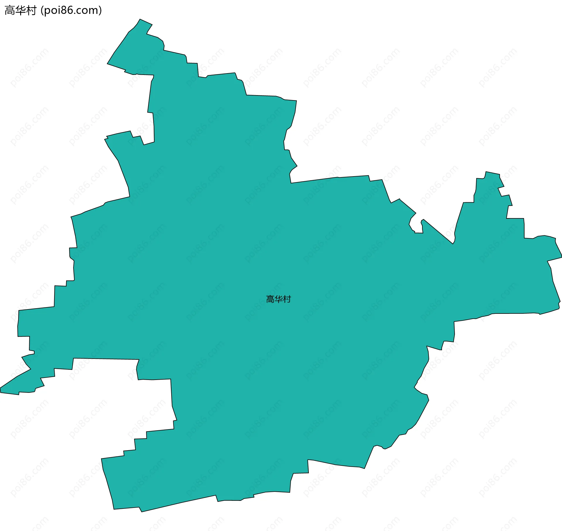 高华村边界地图