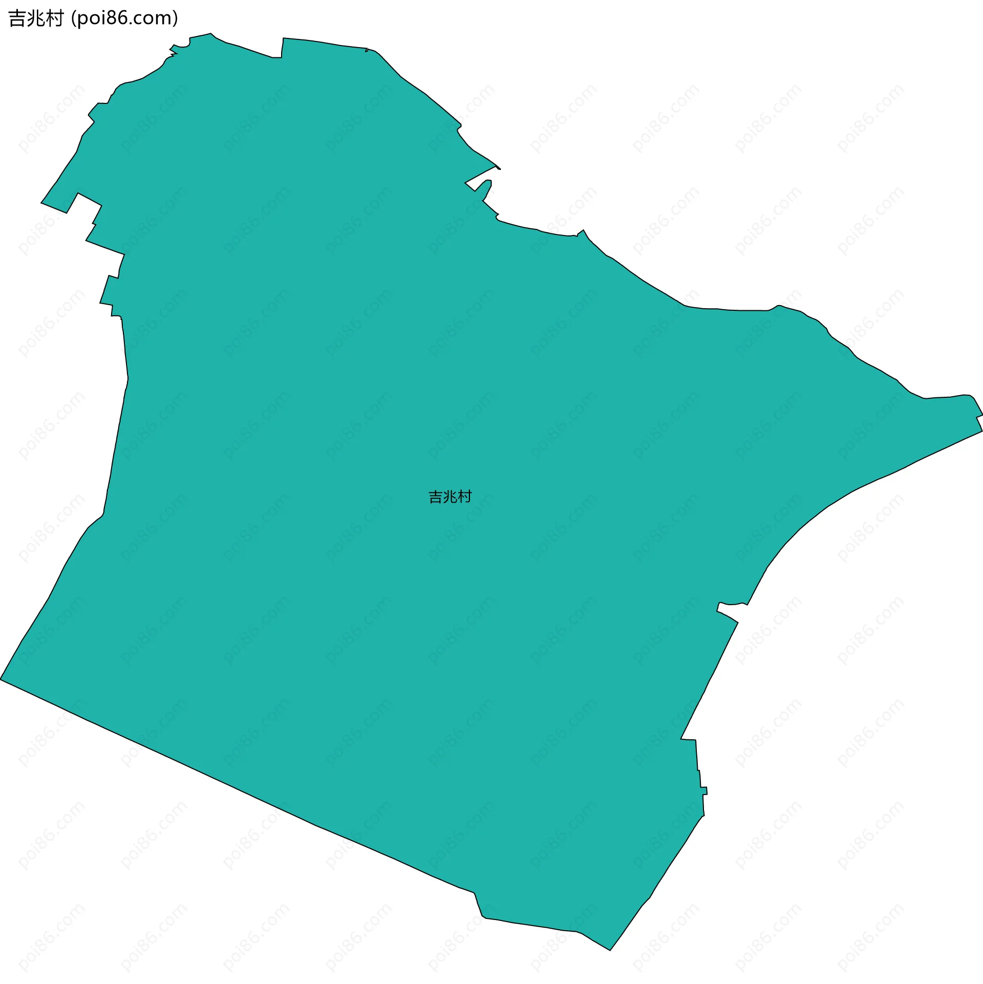吉兆村边界地图