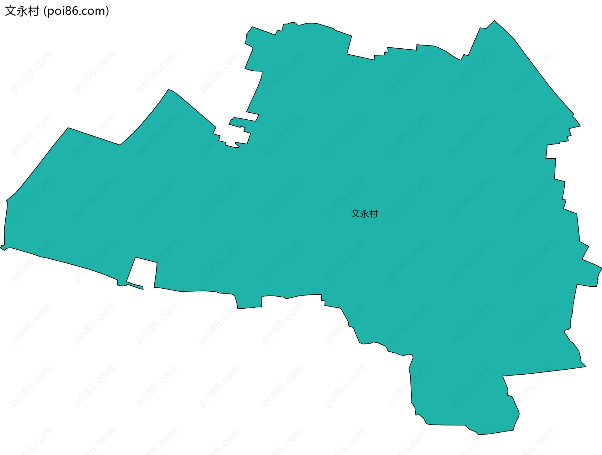 文永村边界地图