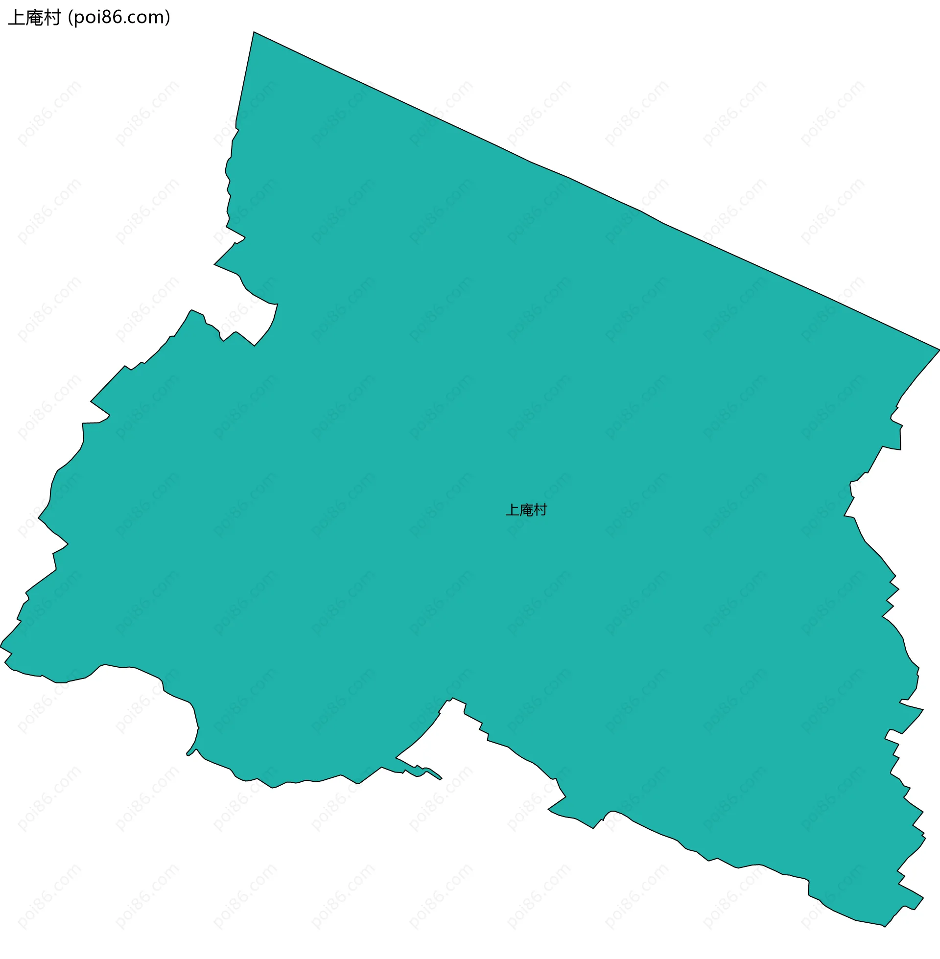 上庵村边界地图